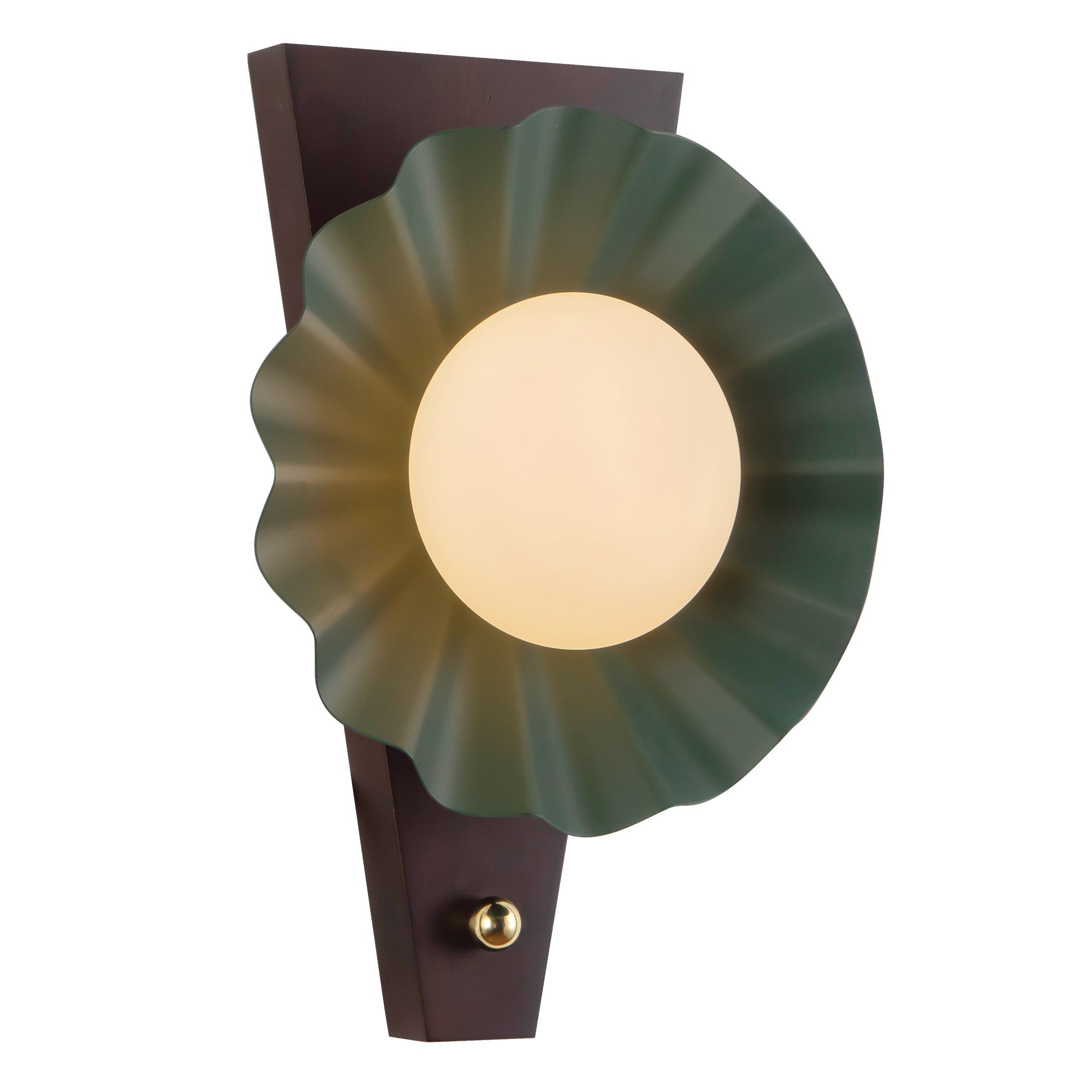 Alora Canada - WS354012PGN - One Light Wall Sconce - Furrow - Pine Green