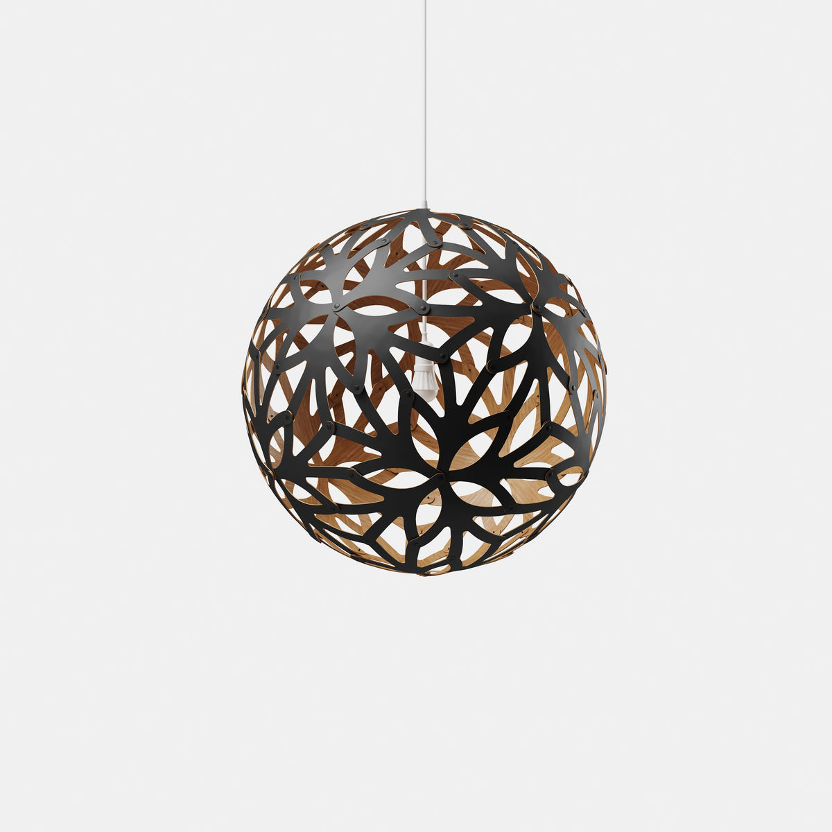 David Trubridge - Floral 1000 Pendant - FLO-1000-BLK-BMB-KIT-SET - Canada Light Shop