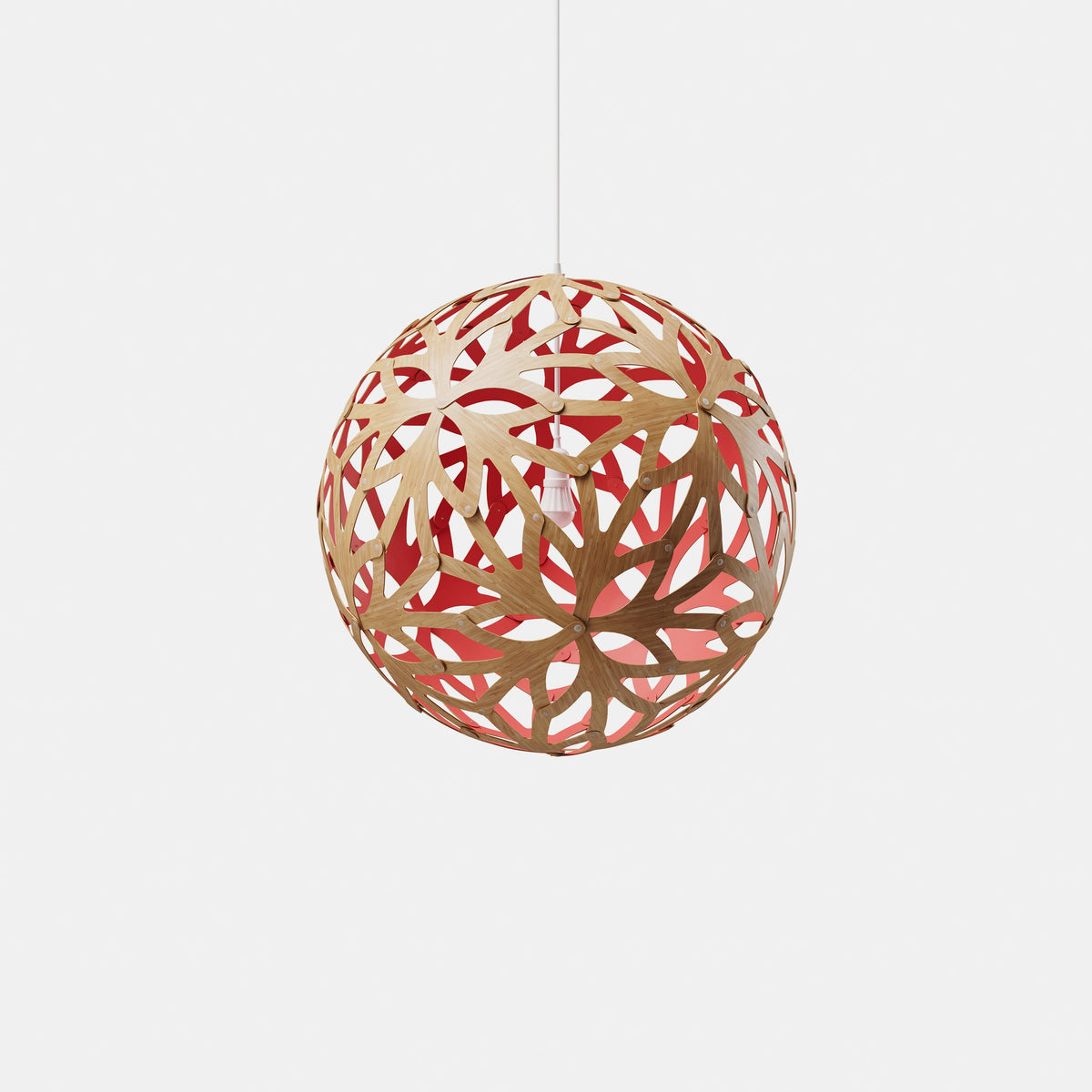 David Trubridge - Floral 1000 Pendant - FLO-1000-BMB-RED-KIT-SET - Canada Light Shop