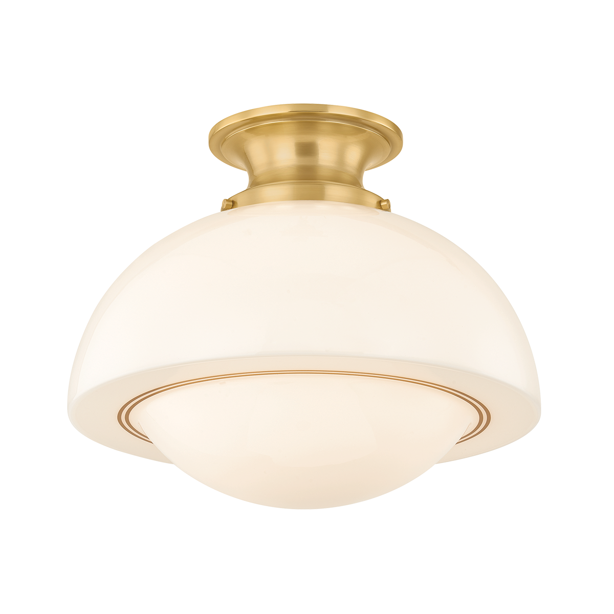 Mitzi Canada - H1090601L-AGB - One Light Semi Flush Mount - Celine - Aged Brass