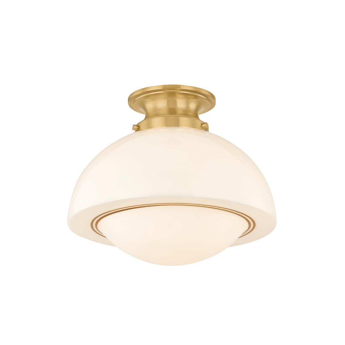 Mitzi Canada - H1090601S-AGB - One Light Semi Flush Mount - Celine - Aged Brass