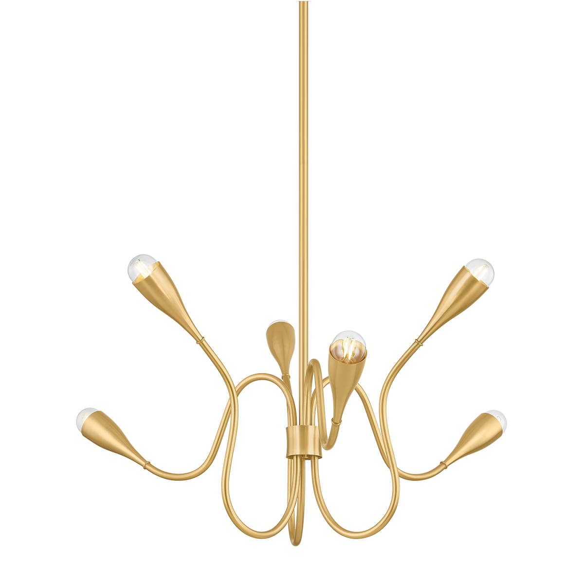 Mitzi Canada - H1108806-AGB - Six Light Chandelier - Anaise - Aged Brass