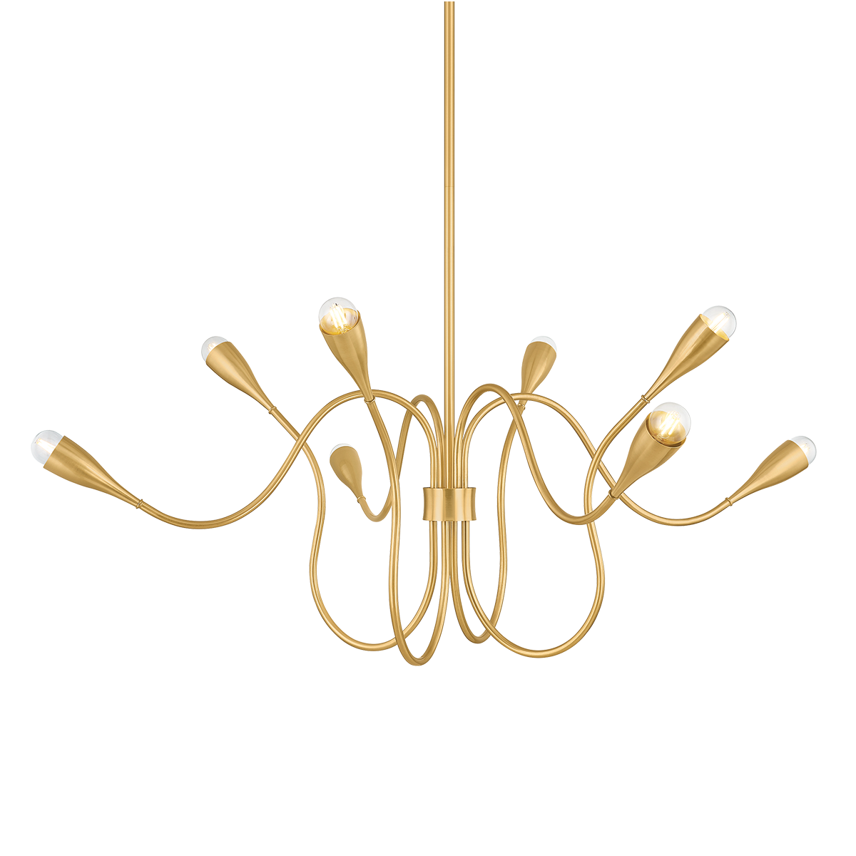 Mitzi Canada - H1108808-AGB - Eight Light Chandelier - Anaise - Aged Brass