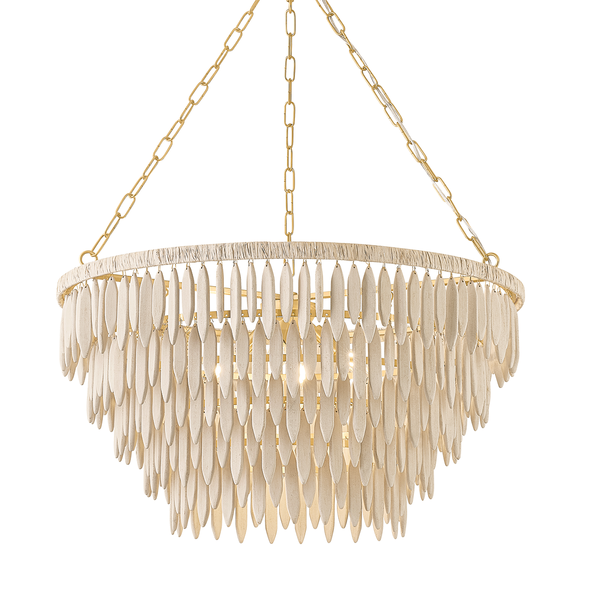 Mitzi Canada - H805805-AGB - Five Light Chandelier - Tiffany - Aged Brass