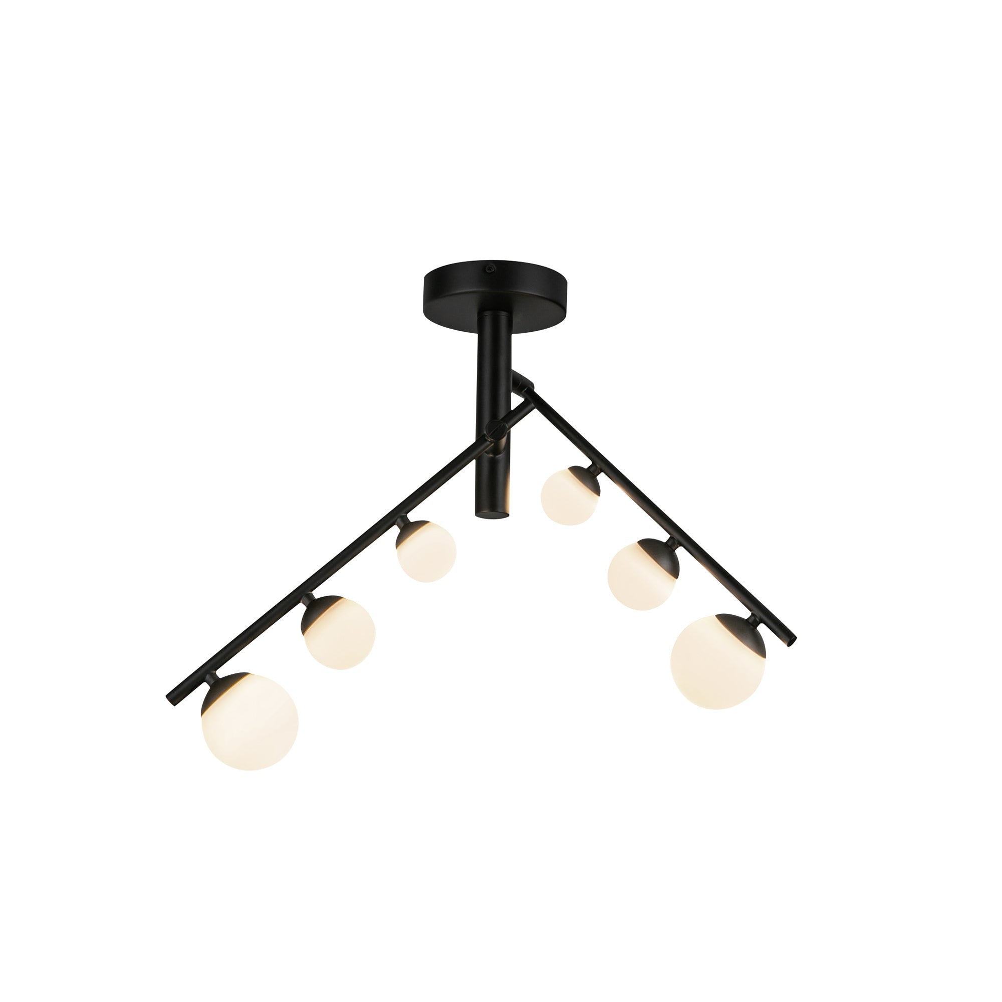 Kuzco Lighting SF55525-BKOP Cypress Semi-Flush Mount