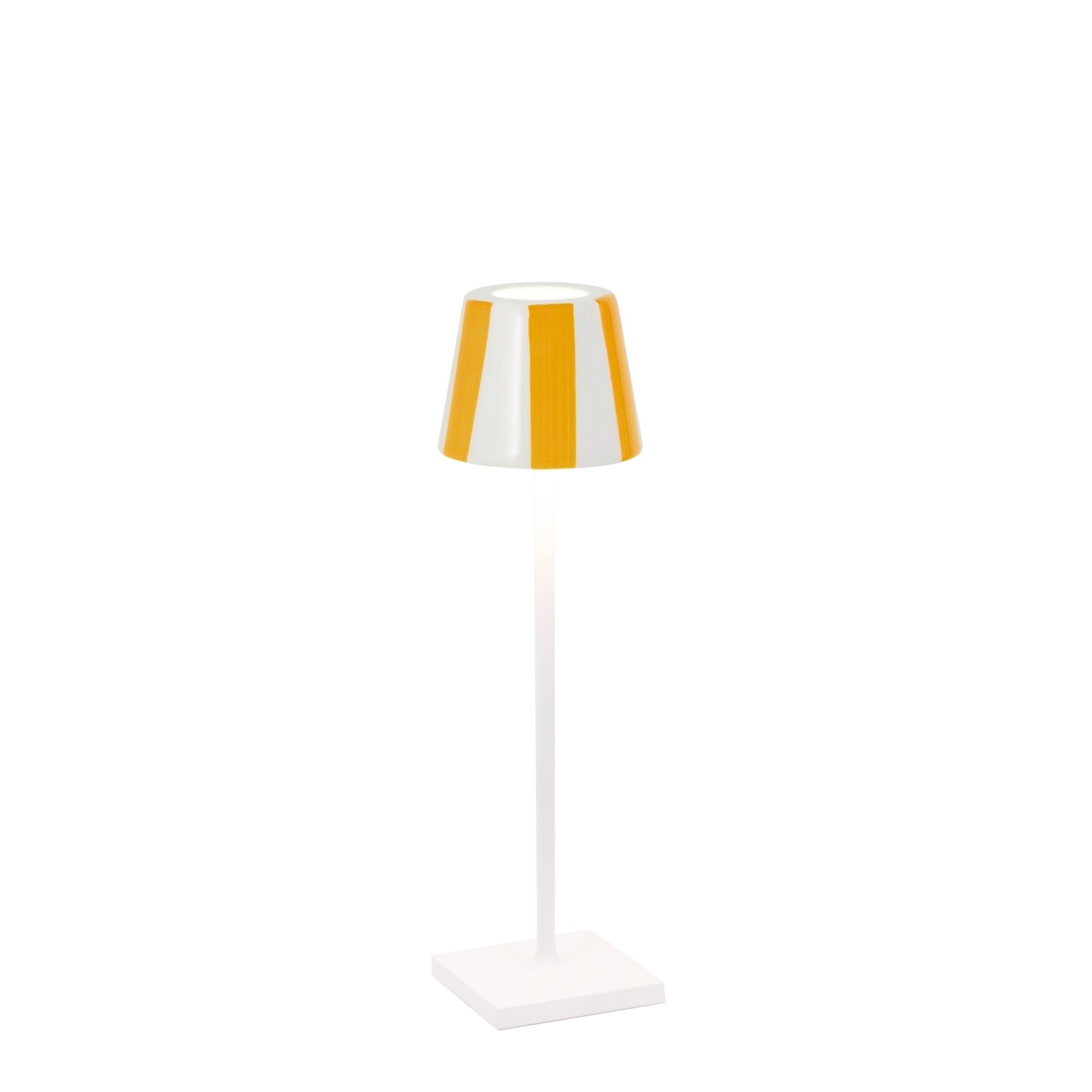 Zafferano America LD0490BC2 Poldina Pro Micro Lido in White \/ Yellow Stripes