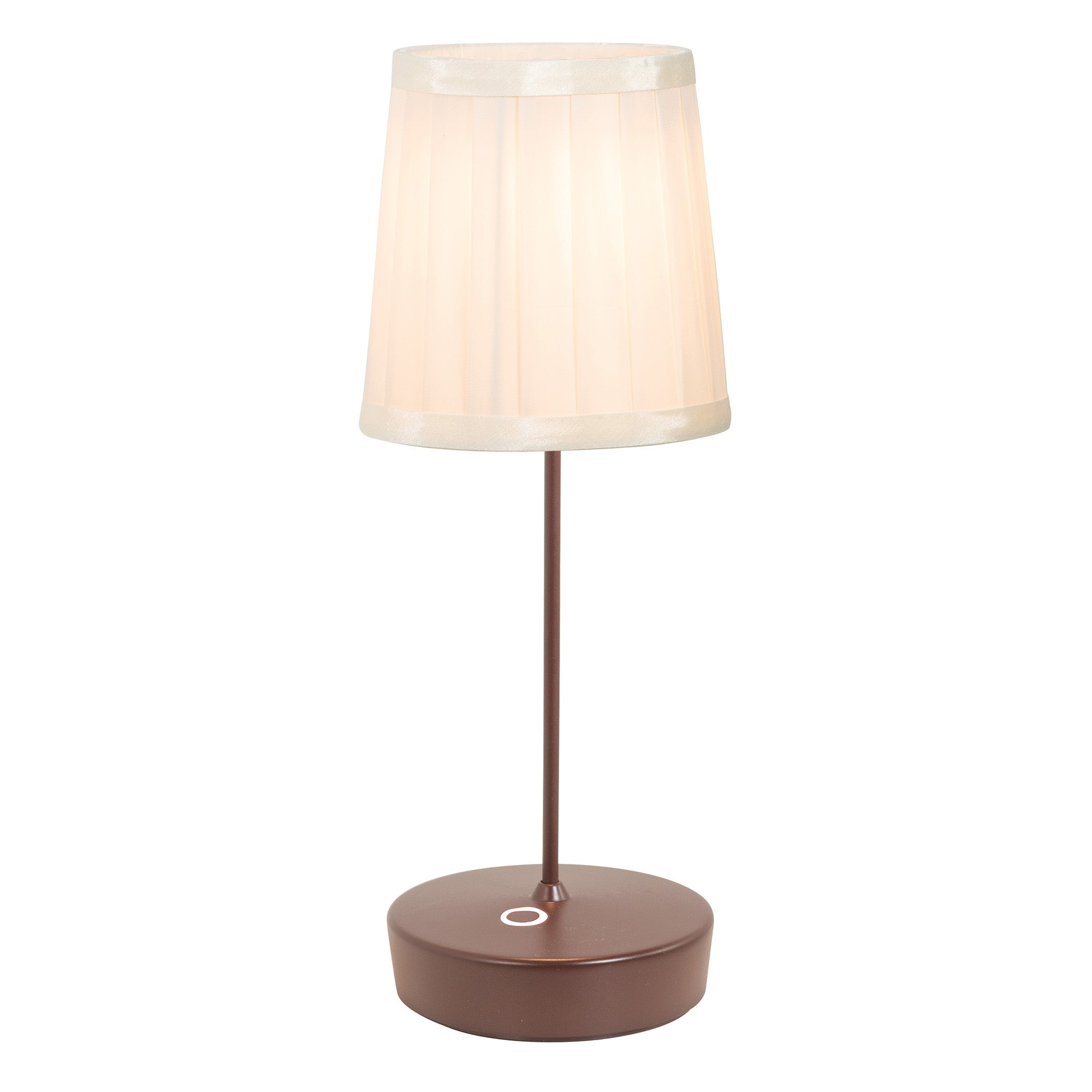 Zafferano America LD2146R3 Swap Pro Pleated Ivory Lampshade in Rust