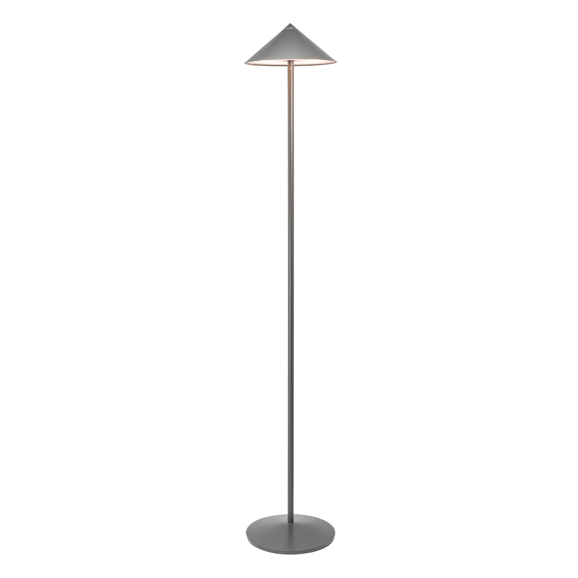 Zafferano America LD2670T3 Pina XXL Floor Lamp in Titanium