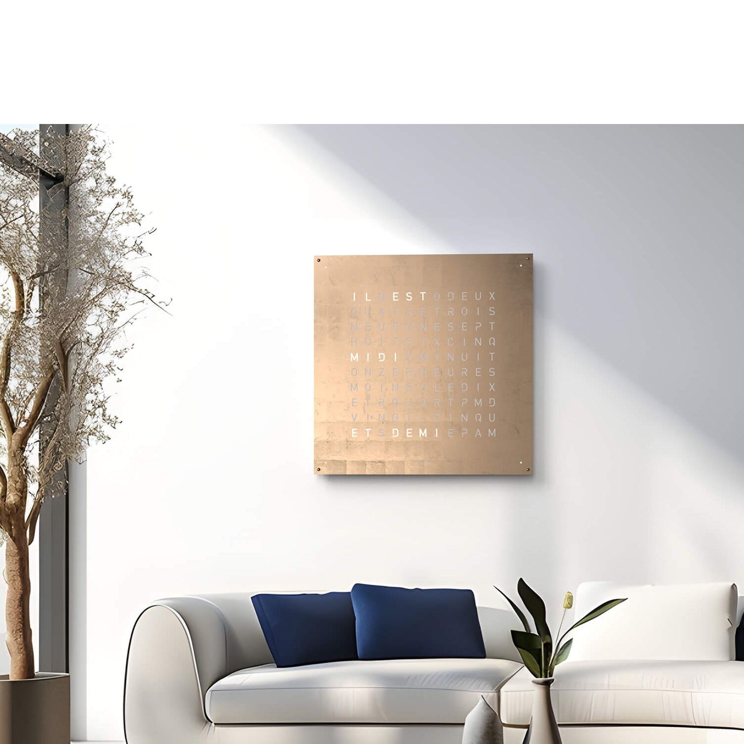 QLOCKTWO LG4MG QLOCKTWO EARTH 90 Creator's Edition Moon Gold