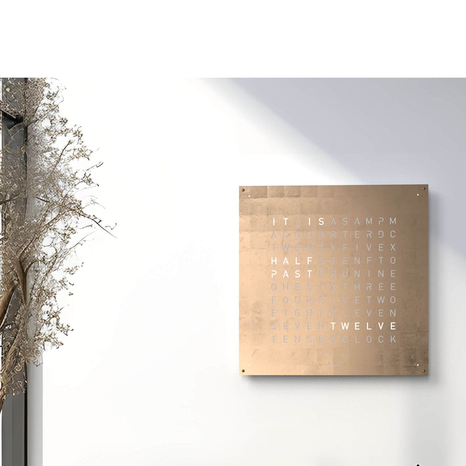 QLOCKTWO LG4MG QLOCKTWO EARTH 90 Creator's Edition Moon Gold
