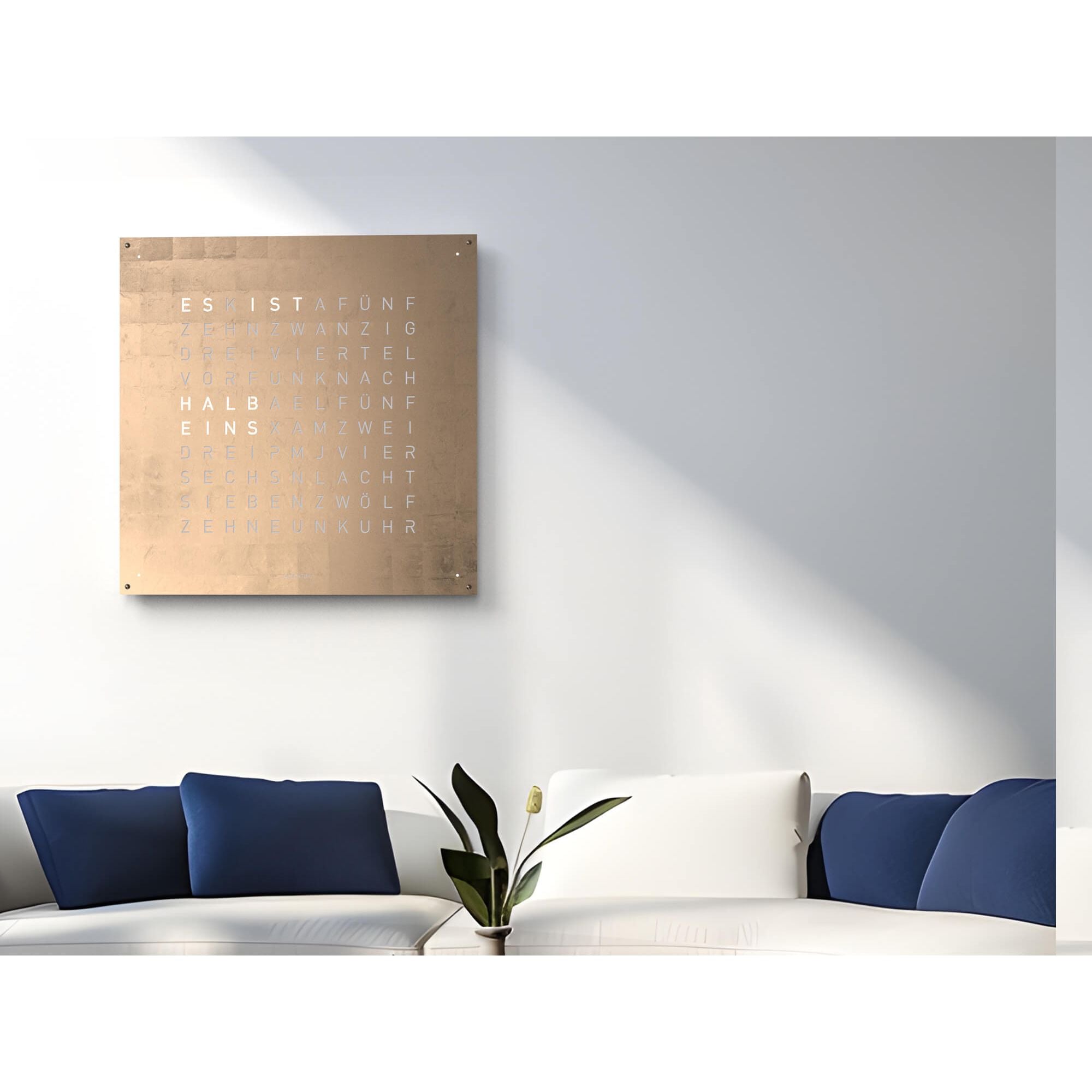 QLOCKTWO LG4MG QLOCKTWO EARTH 90 Creator's Edition Moon Gold