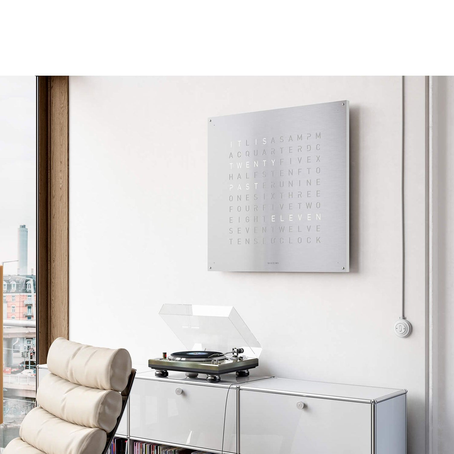QLOCKTWO LG4SS QLOCKTWO EARTH 90 Steel Series