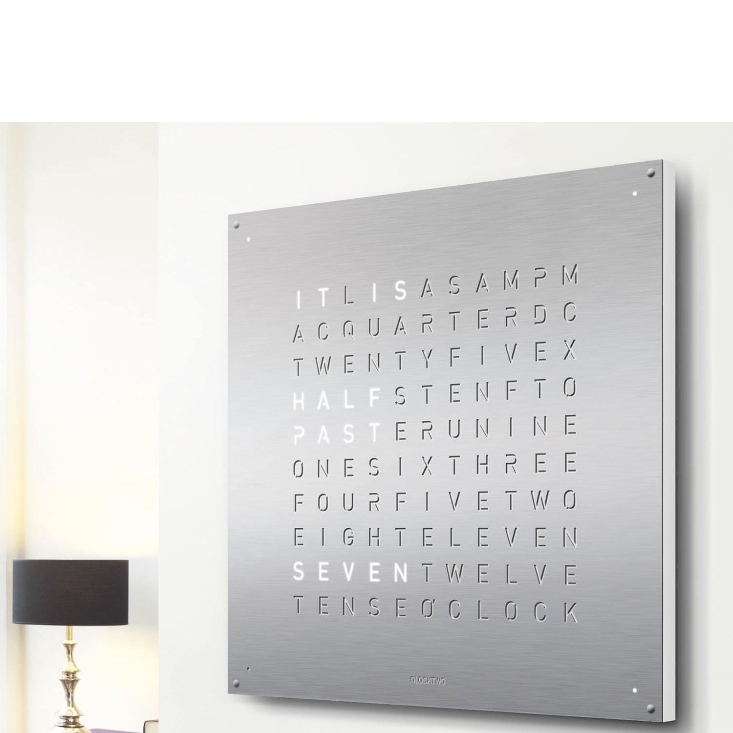 QLOCKTWO LG4SS QLOCKTWO EARTH 90 Steel Series
