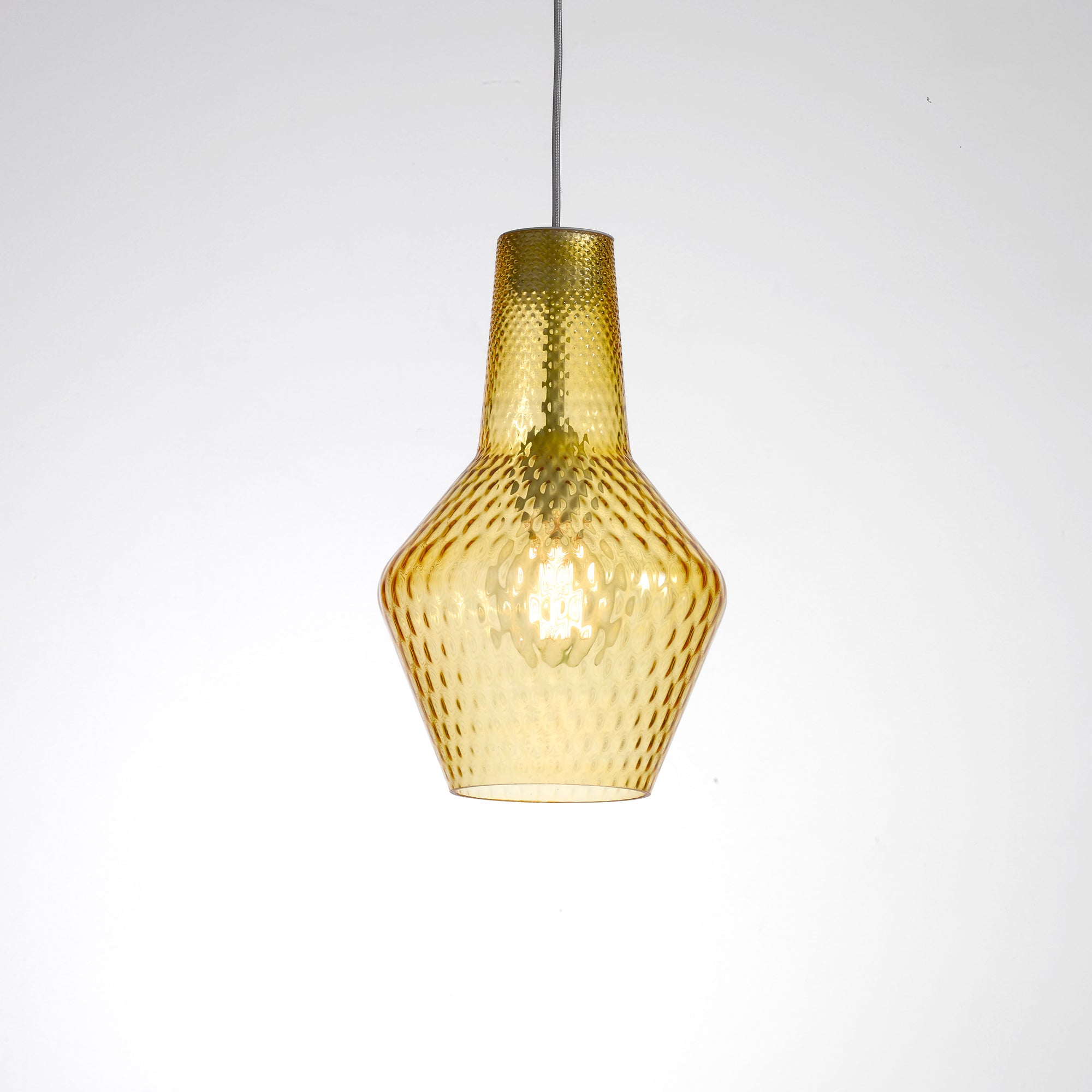 Zafferano America LRM1104 Romeo & Giulietta Pendant Light in Romeo Amber 115 Inches