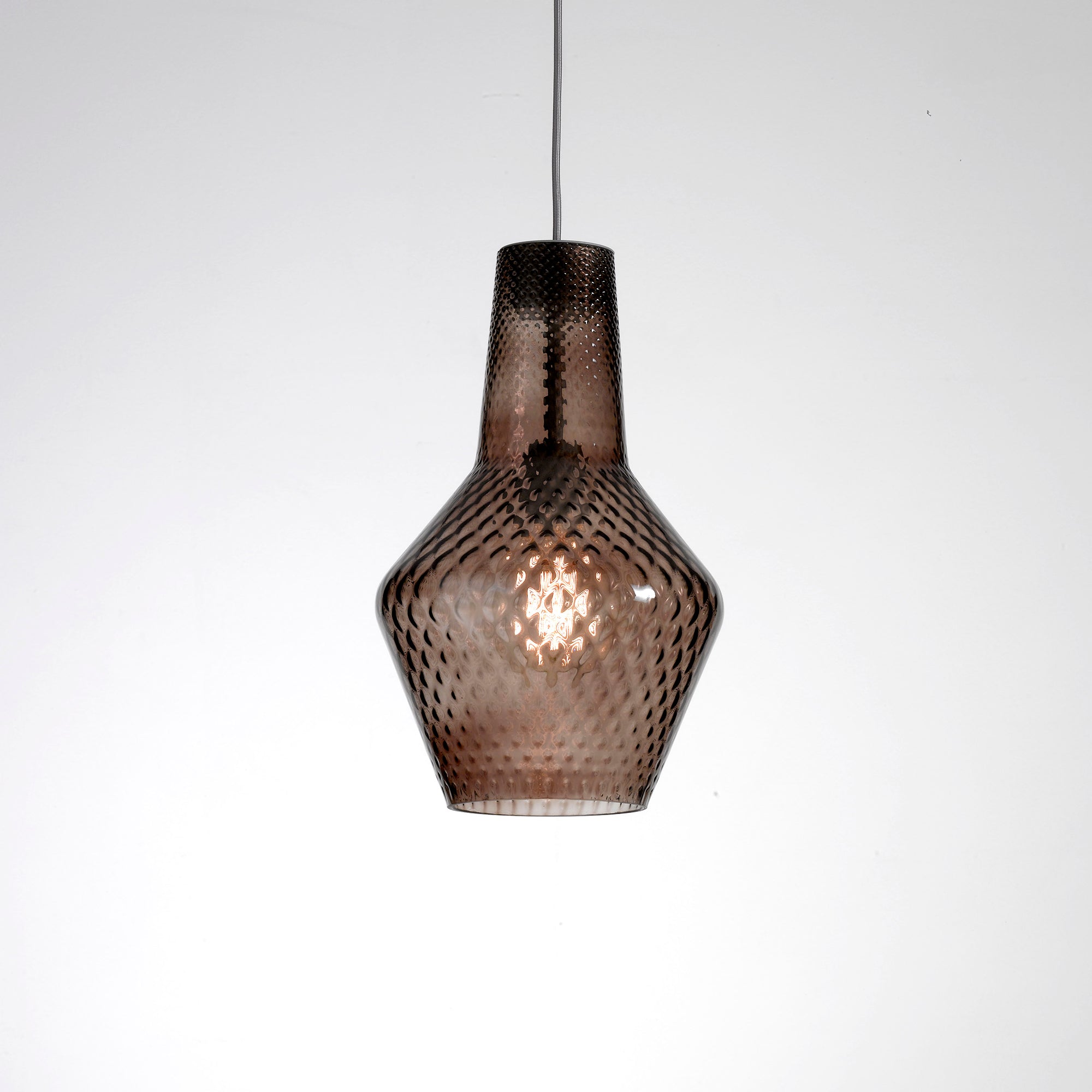 Zafferano America LRM2109 Romeo & Giulietta Pendant Light in Romeo Gray 190 Inches