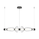 Hammerton Studio - Bolla Mandrel Linear Chandelier - PLB0094-04-MB-C-CA1-L3 - Canada Light Shop
