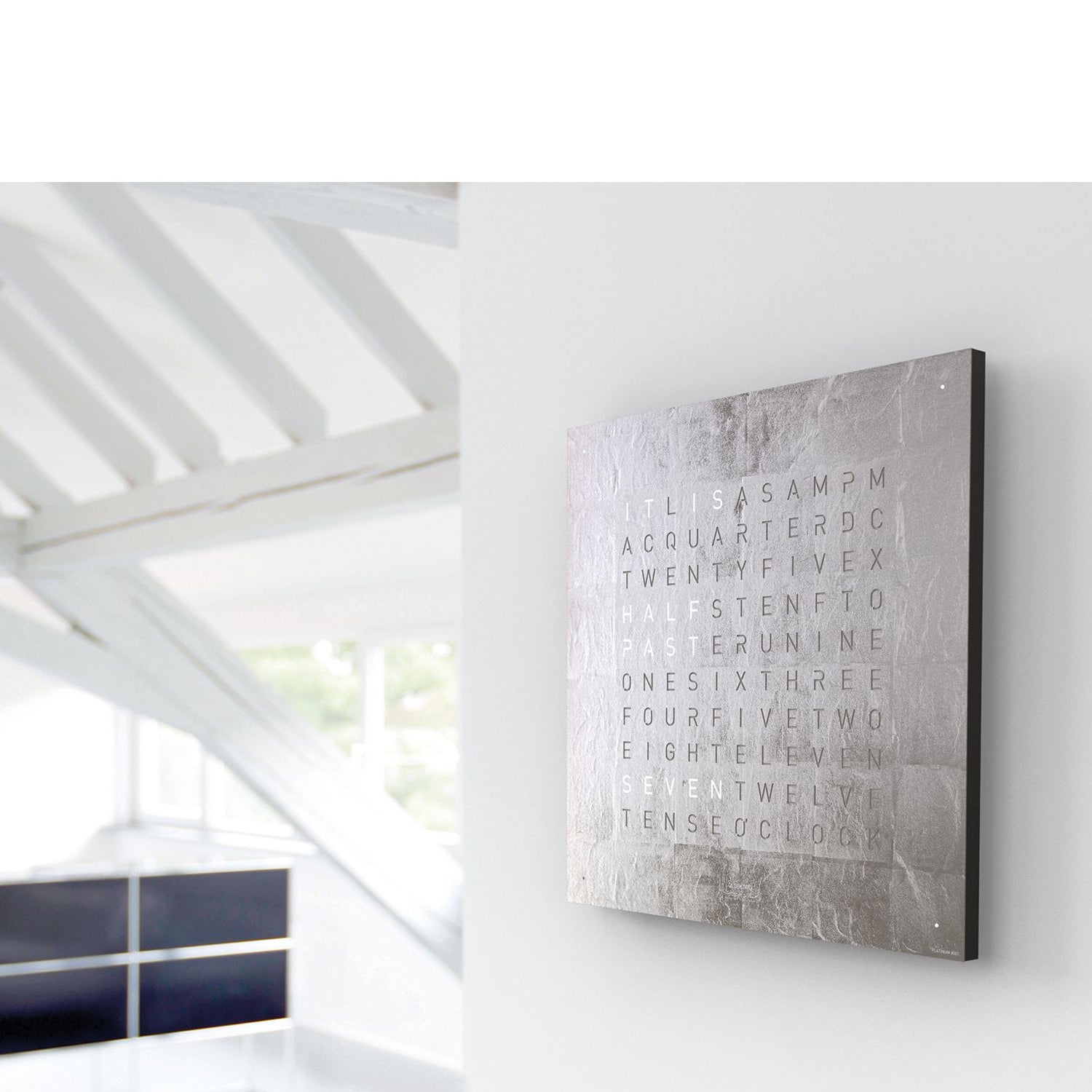 QLOCKTWO QT4BLPL QLOCKTWO EARTH 45 Creator's Edition Platinum