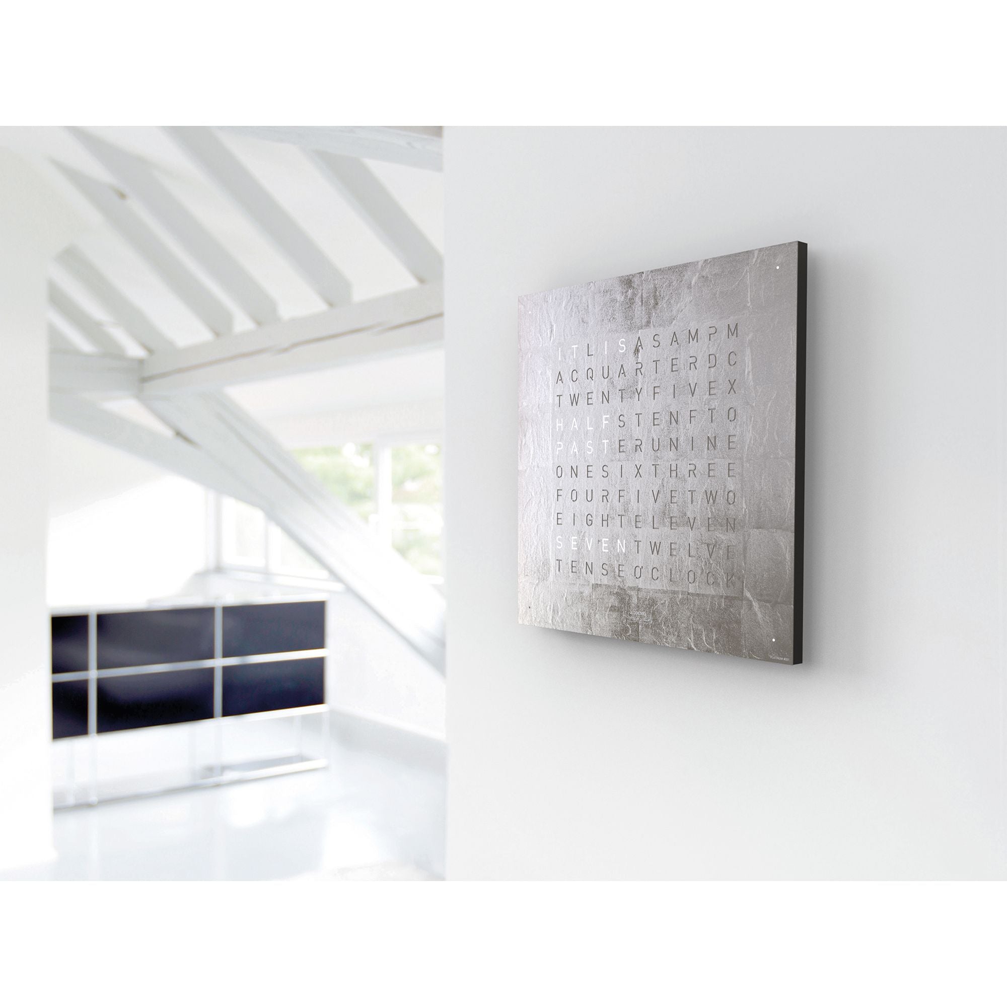 QLOCKTWO QT4BLPL QLOCKTWO EARTH 45 Creator's Edition Platinum