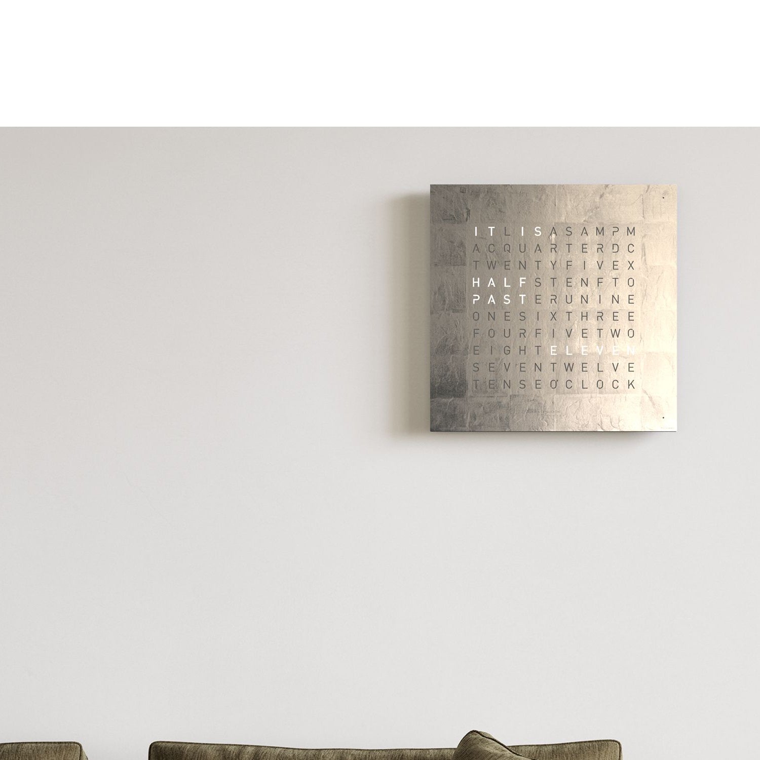 QLOCKTWO QT4BLPL QLOCKTWO EARTH 45 Creator's Edition Platinum