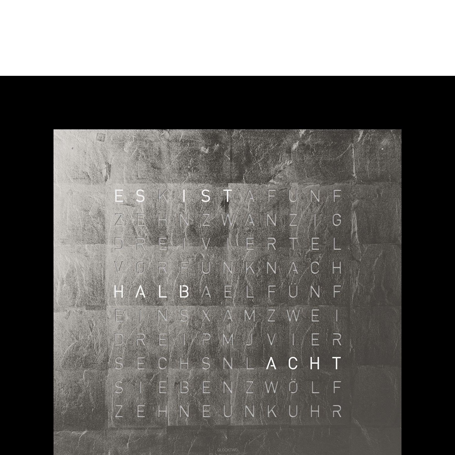 QLOCKTWO QT4BLPL QLOCKTWO EARTH 45 Creator's Edition Platinum