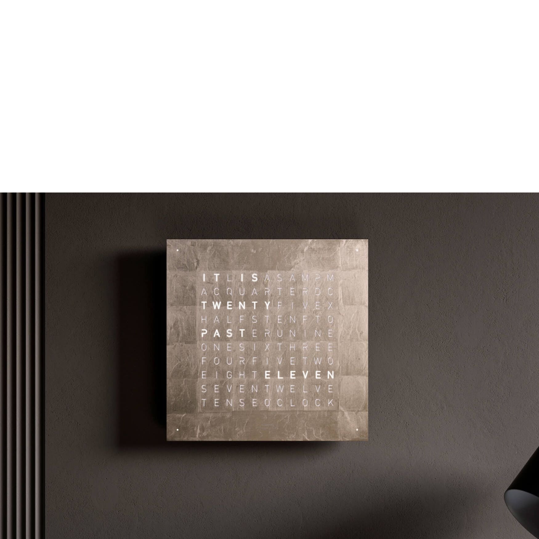 QLOCKTWO QT4MG QLOCKTWO EARTH 45 Creator's Edition Moon Gold