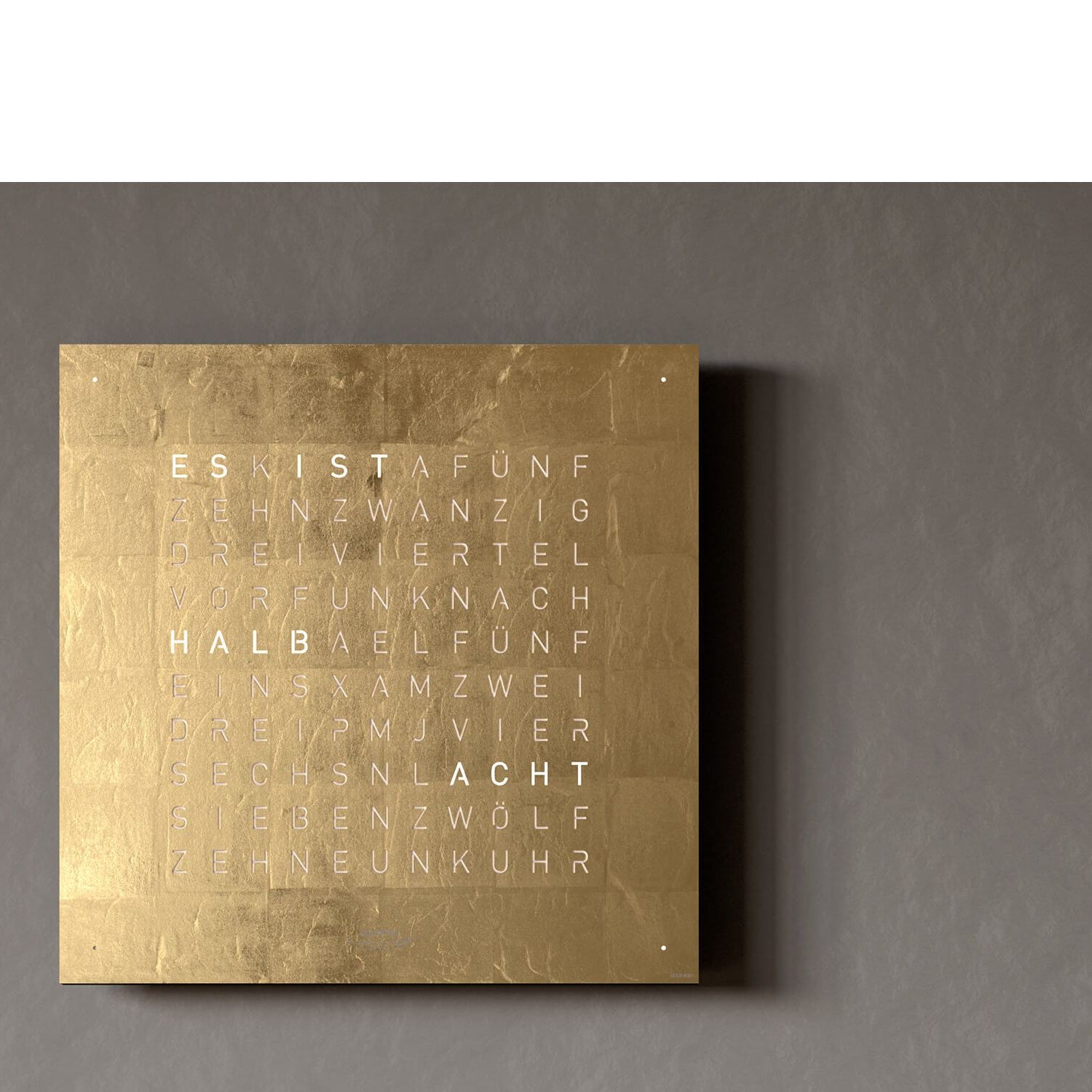 QLOCKTWO QT4GD QLOCKTWO EARTH 45 Creator's Edition Gold