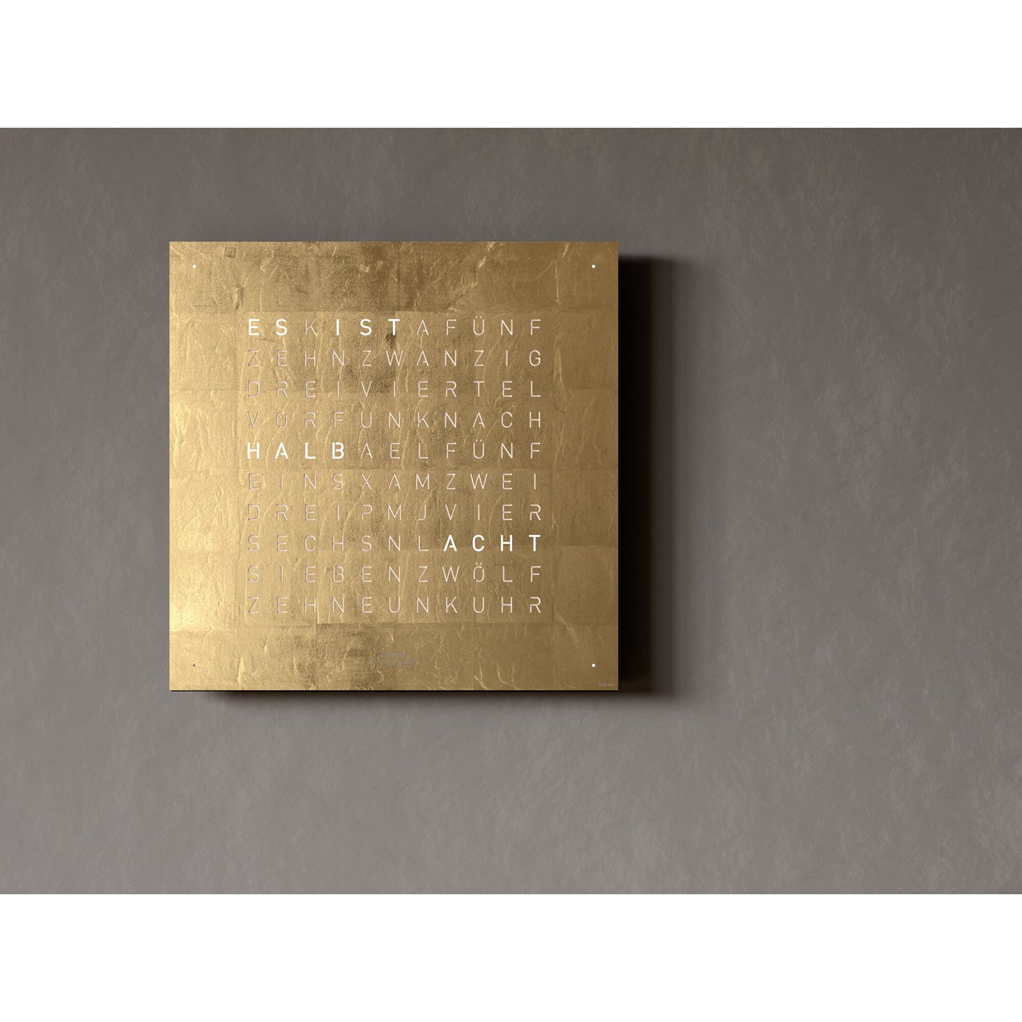 QLOCKTWO QT4GD QLOCKTWO EARTH 45 Creator's Edition Gold