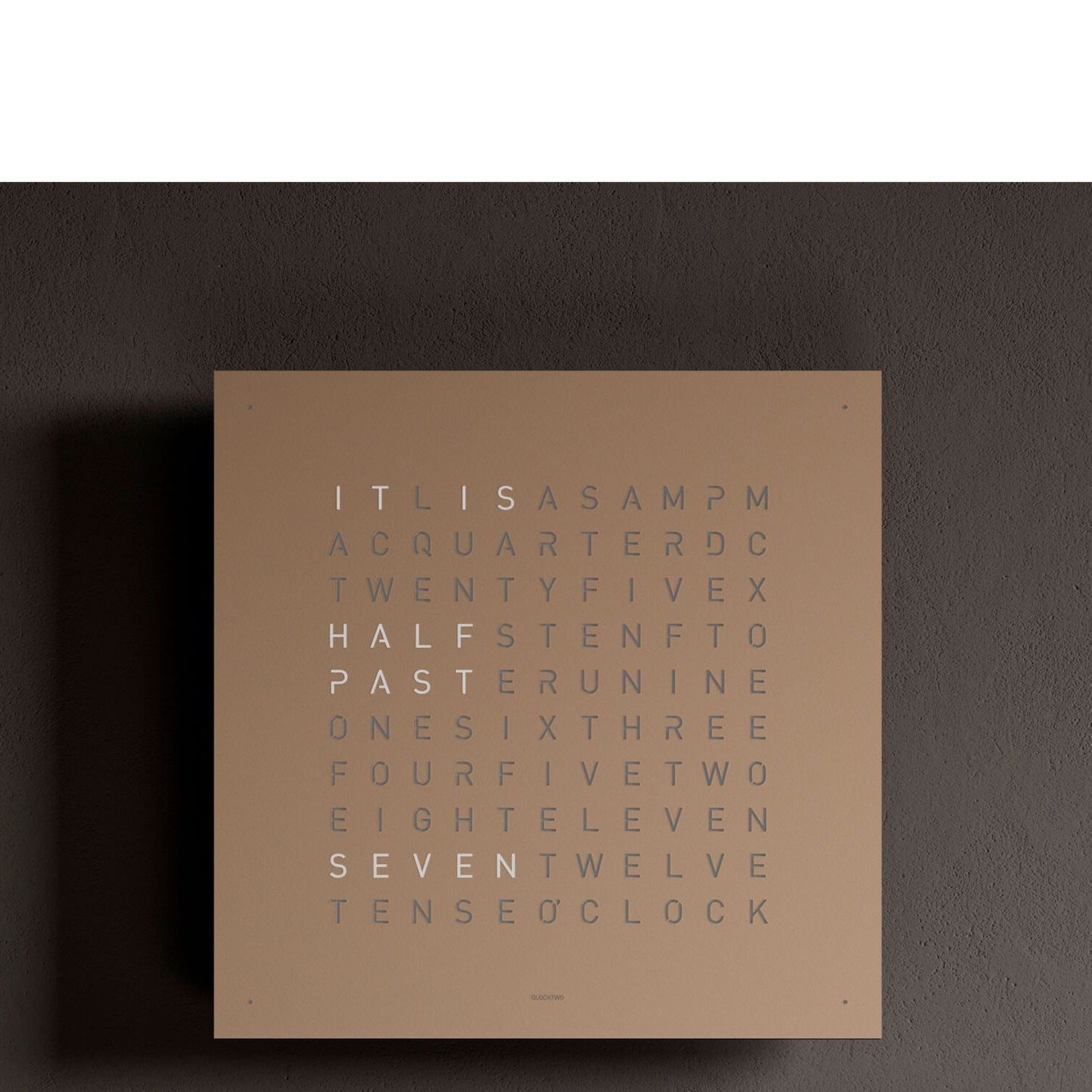 QLOCKTWO QT4SS QLOCKTWO EARTH 45 Steel Series