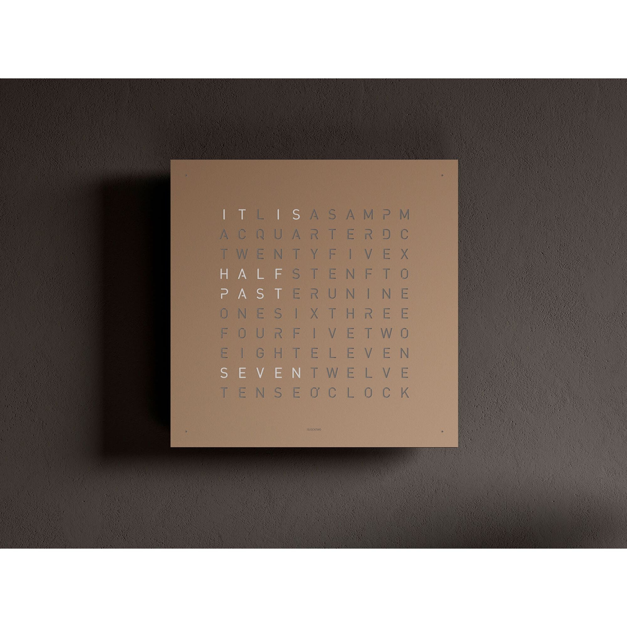 QLOCKTWO QT4SS QLOCKTWO EARTH 45 Steel Series