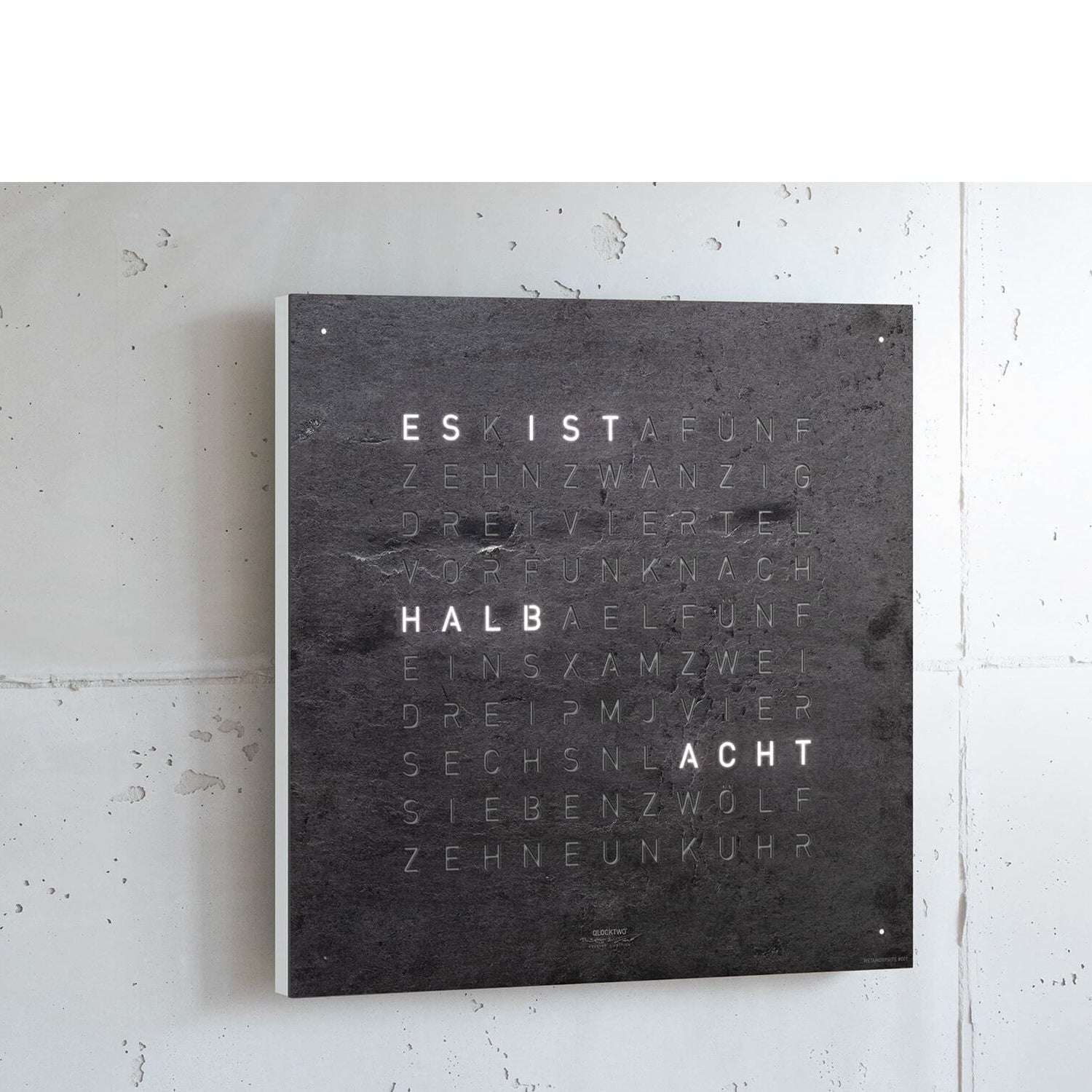 QLOCKTWO QT4MM QLOCKTWO EARTH 45 Creator's Edition Metamorphite