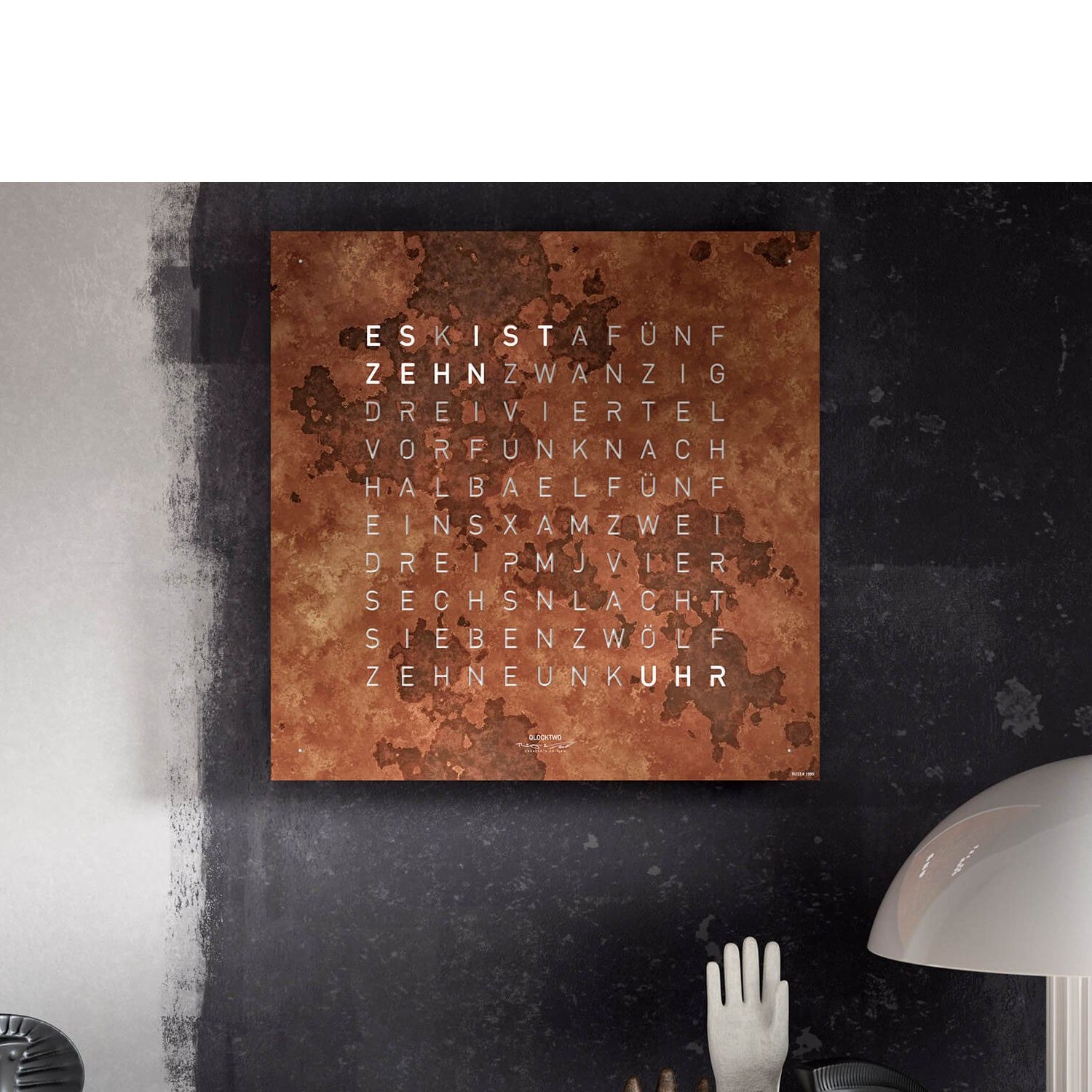 QLOCKTWO QT4RT QLOCKTWO EARTH 45 Creator's Edition Rust