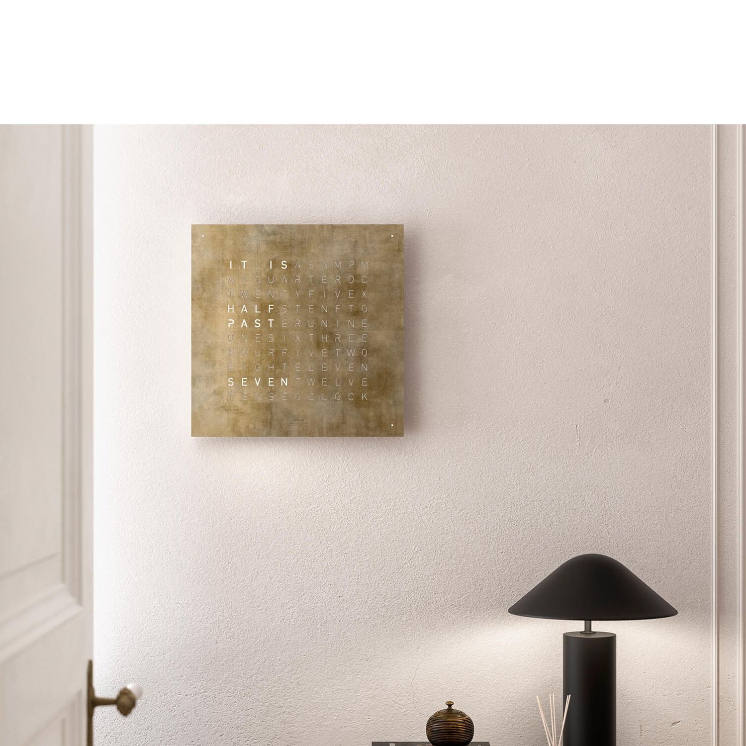 QLOCKTWO QT4SG QLOCKTWO EARTH 45 Creator's Edition Silver & Gold