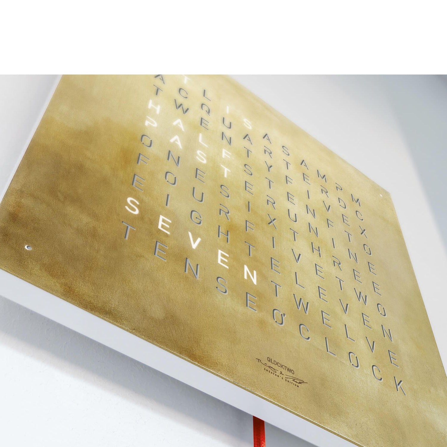 QLOCKTWO QT4SG QLOCKTWO EARTH 45 Creator's Edition Silver & Gold