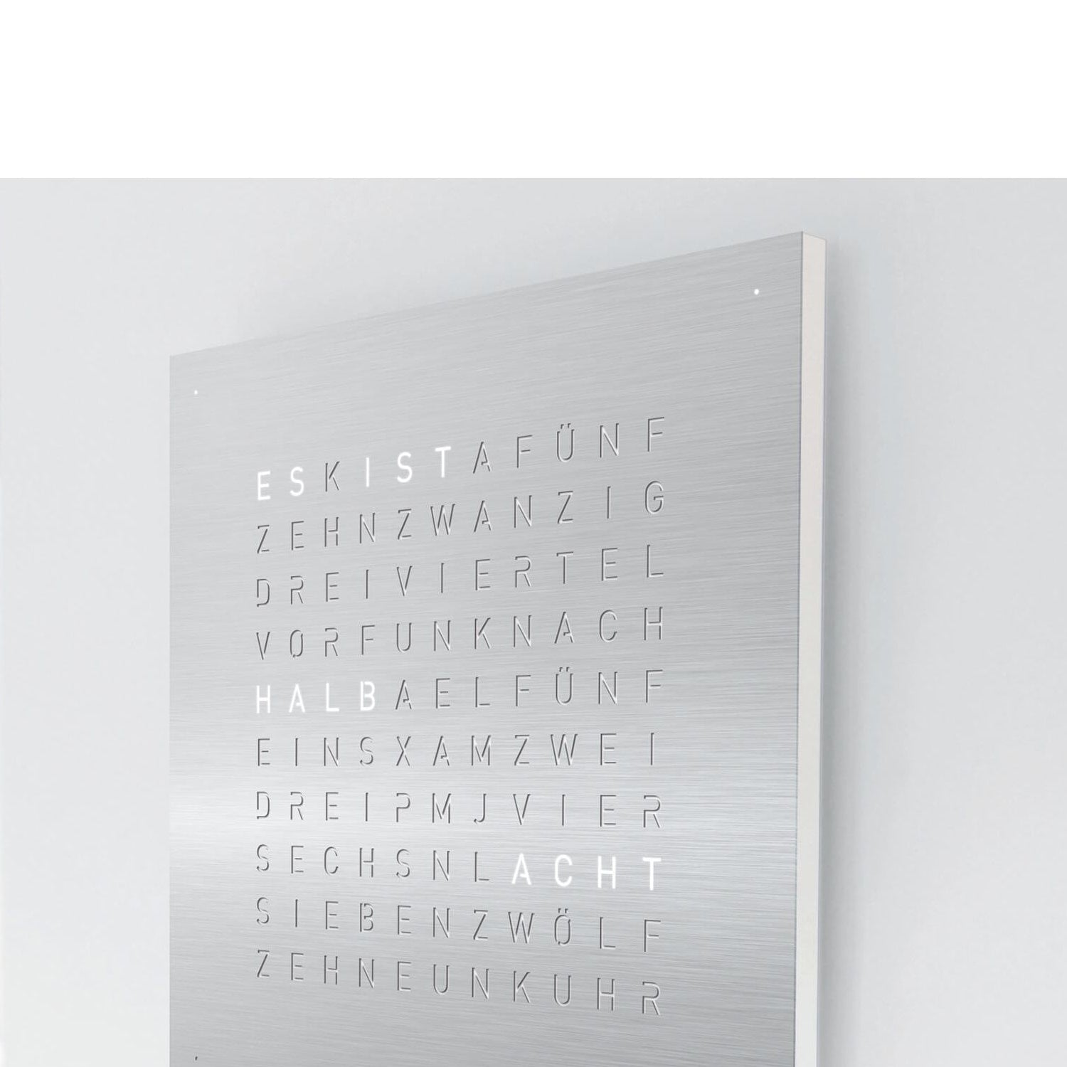 QLOCKTWO QT4SS QLOCKTWO EARTH 45 Steel Series