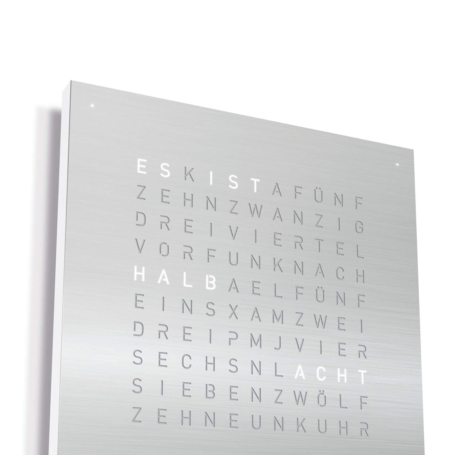 QLOCKTWO QT4SS QLOCKTWO EARTH 45 Steel Series