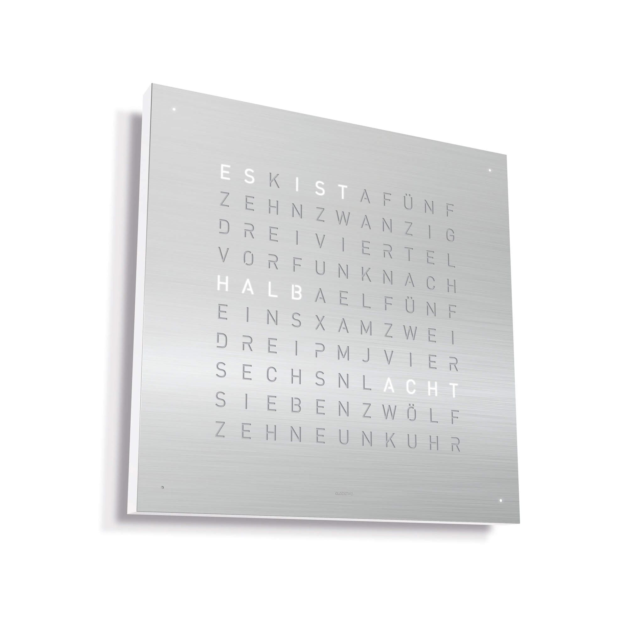 QLOCKTWO QT4SS QLOCKTWO EARTH 45 Steel Series