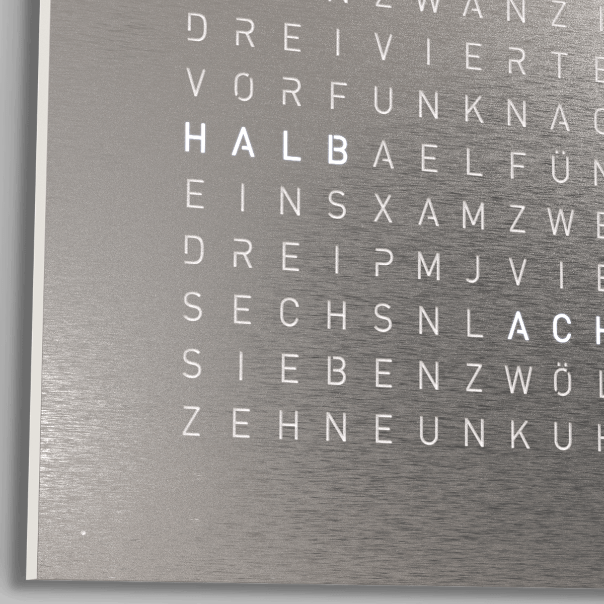 QLOCKTWO QT4SS QLOCKTWO EARTH 45 Steel Series