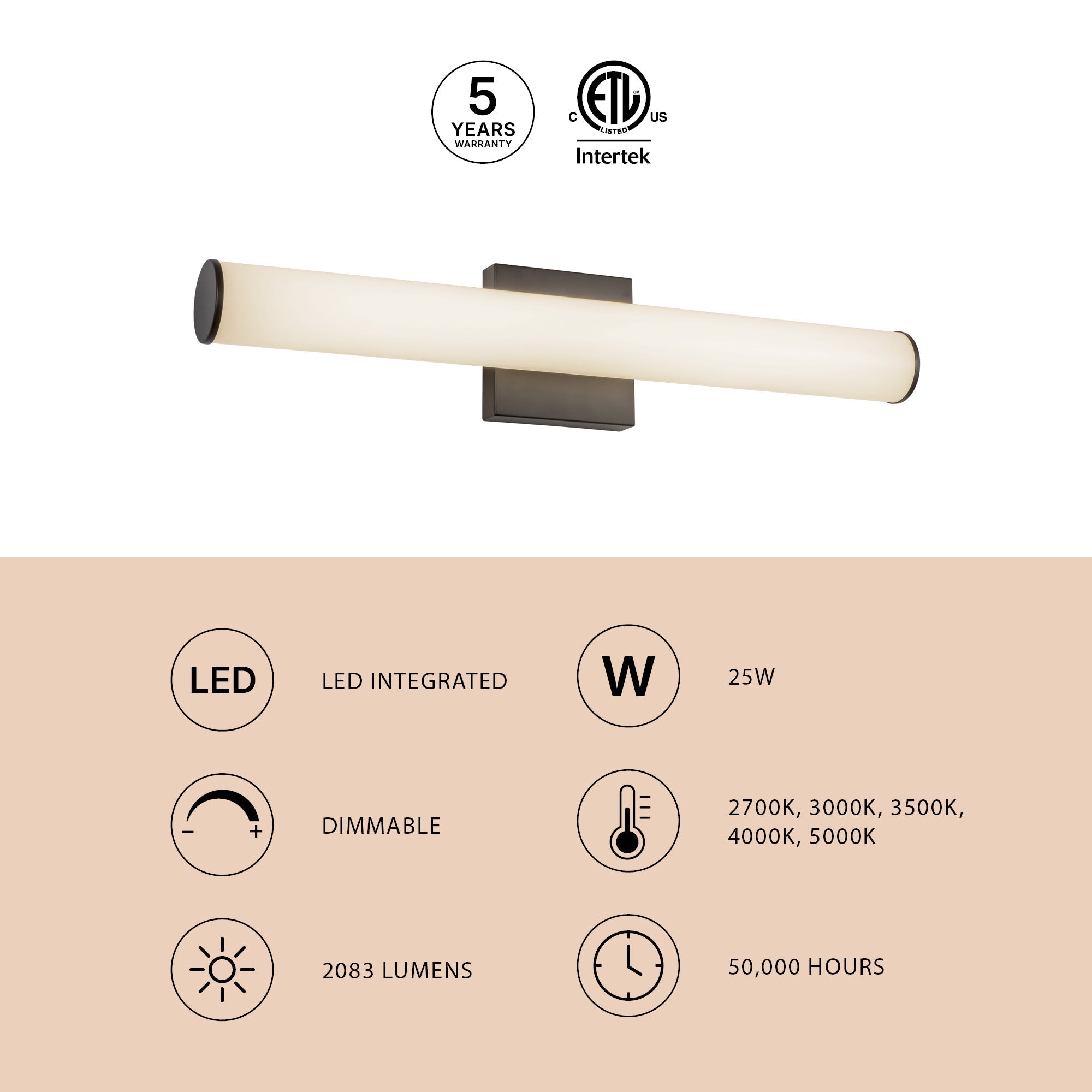 Kuzco Lighting WS24-016 Rico Vanity & Wall Light