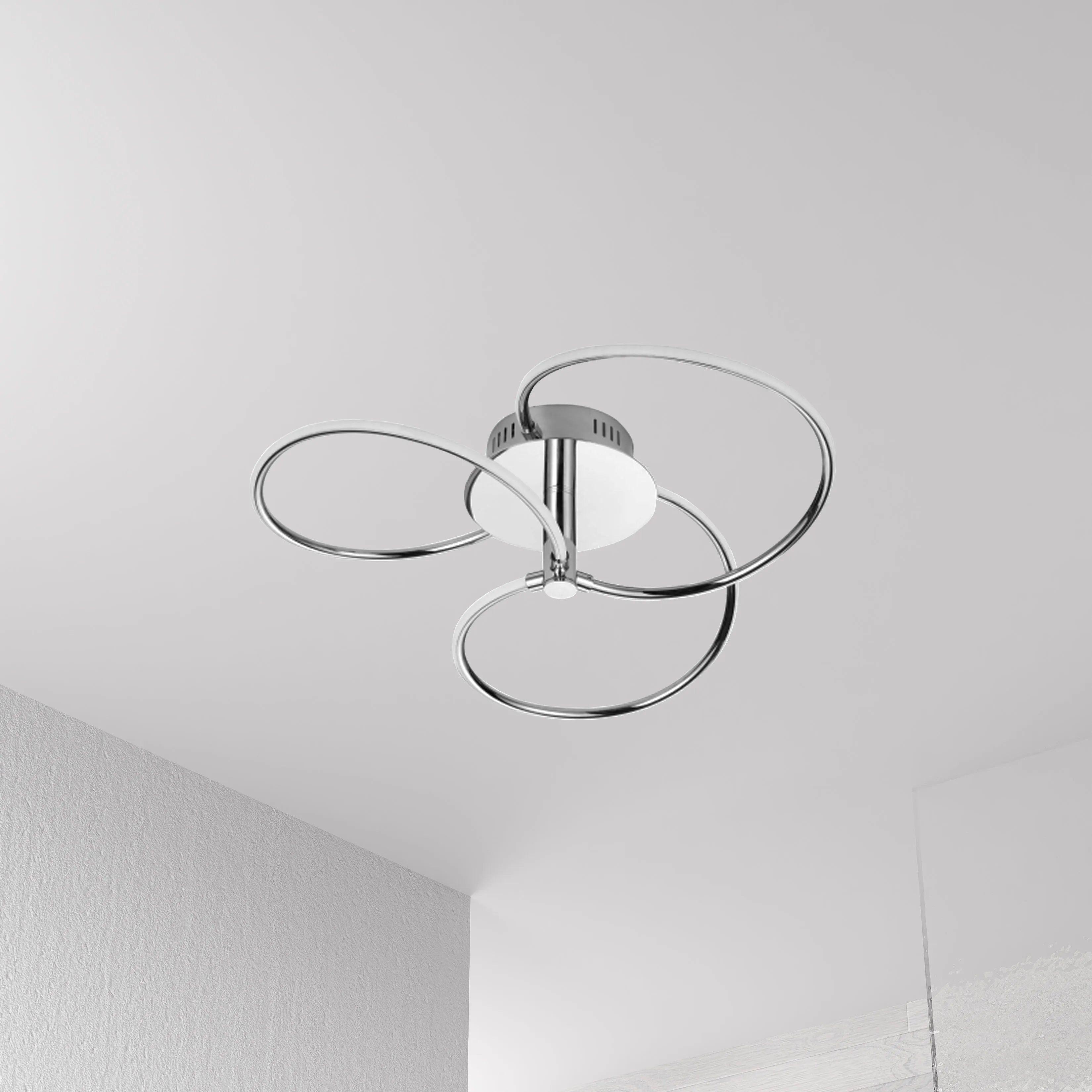 Dainolite - Romy LED Semi-Flush Mount - ROM-223SF-PC - Canada Light Shop