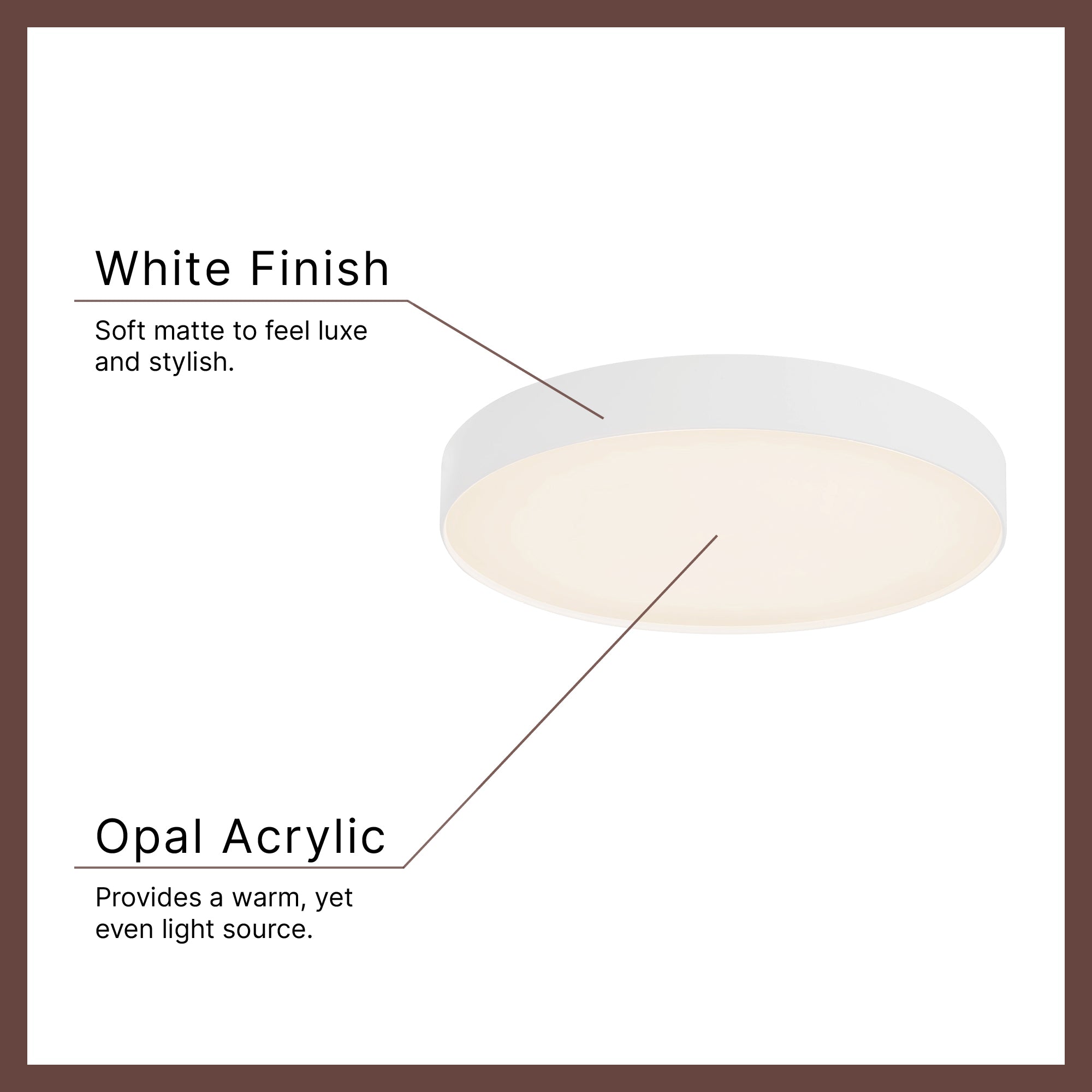 Kuzco Lighting FM7-286B Rynn Flush Mount