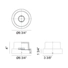 Matteo Lighting - Syvana Round LED Wall Sconce - S11401GY - Canada Light Shop