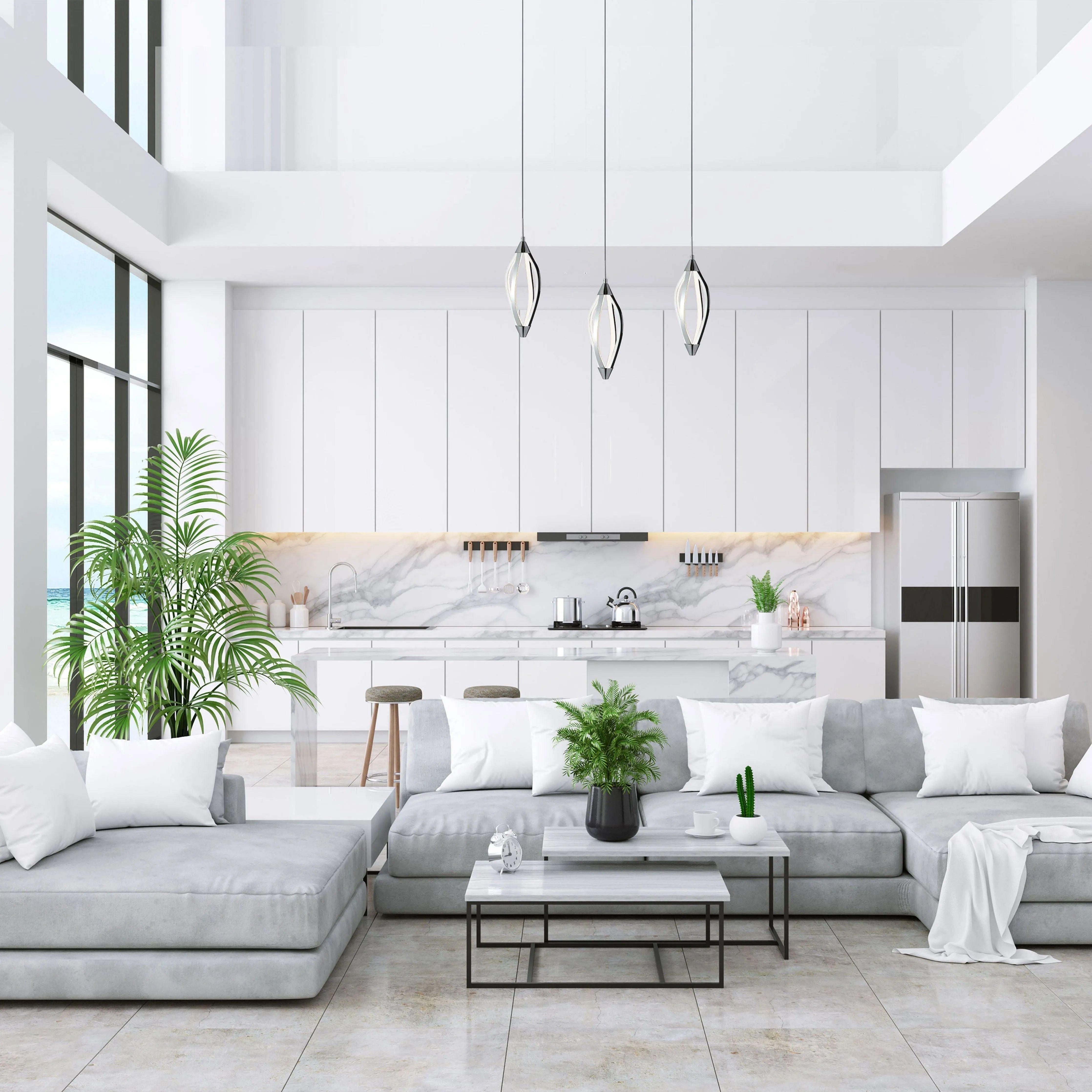 Dainolite - Selene LED Pendant - SEL-6P-PC - Canada Light Shop