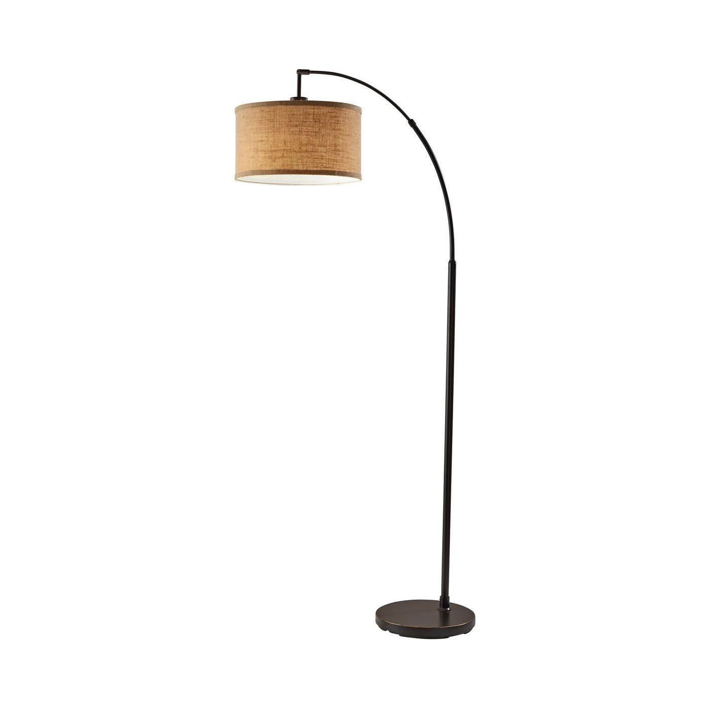 Adesso Home - Burlap Arc Lamp - SL3993-26 - Canada Light Shop