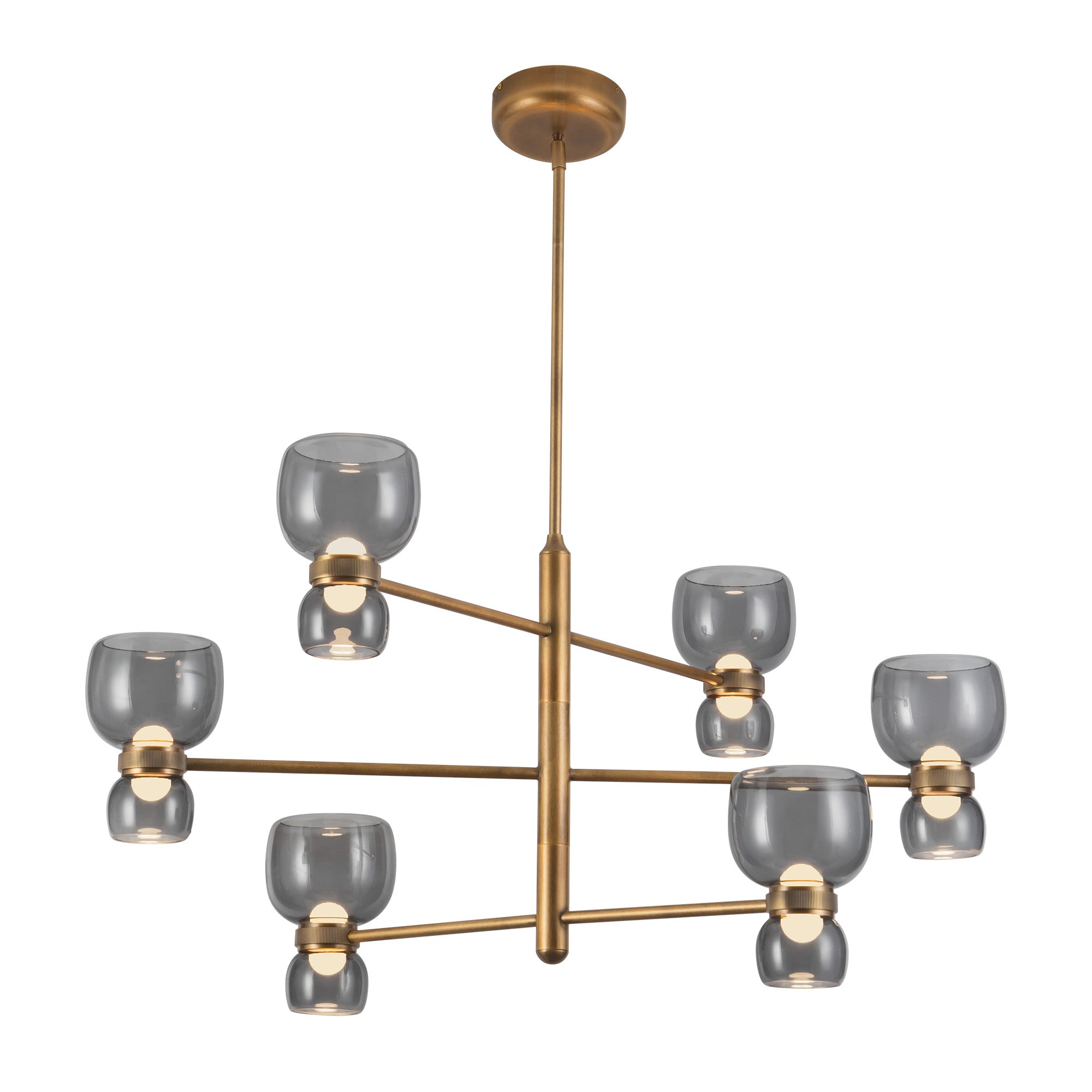 Alora Canada - CH310336UBCL - LED Chandelier - Sutton - Urban Bronze/Clear Glass