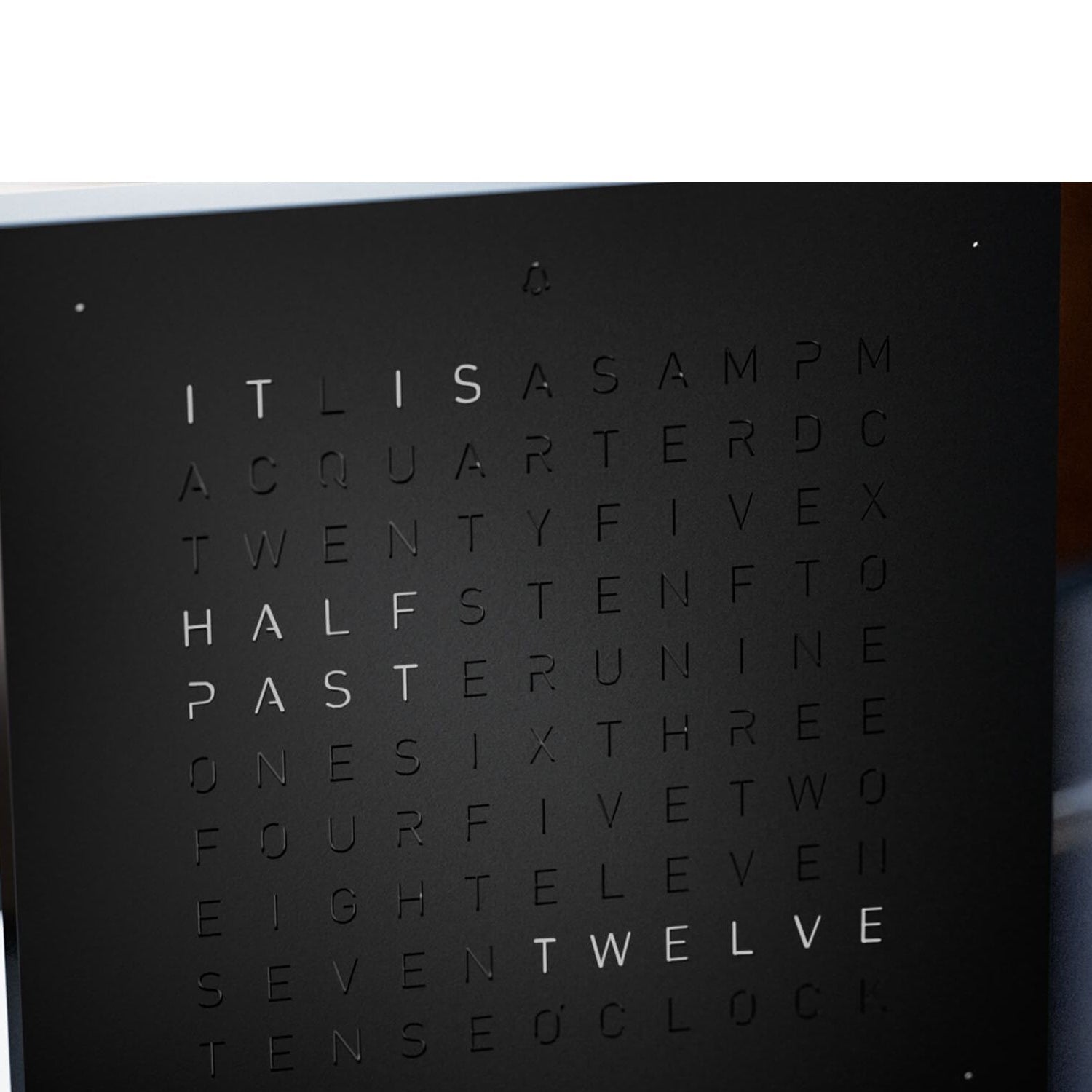 QLOCKTWO T4BLSSBL QLOCKTWO EARTH 13.5 Deep Black