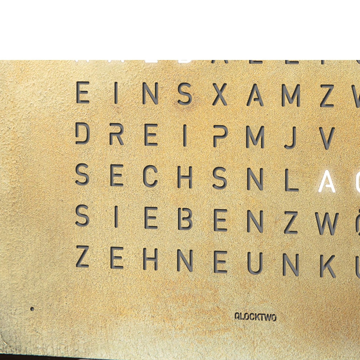 QLOCKTWO T4SSG QLOCKTWO EARTH 13.5 Creator's Edition Silver & Gold