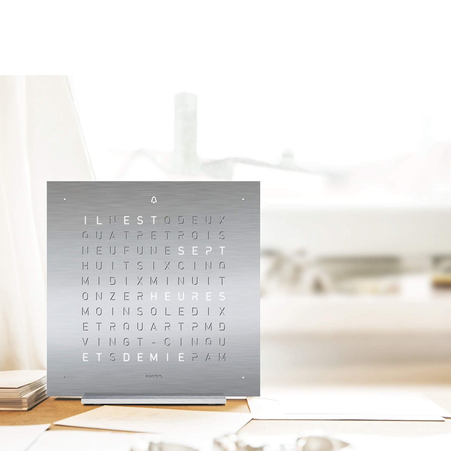 QLOCKTWO T4SSS QLOCKTWO EARTH 13.5 Full Metal