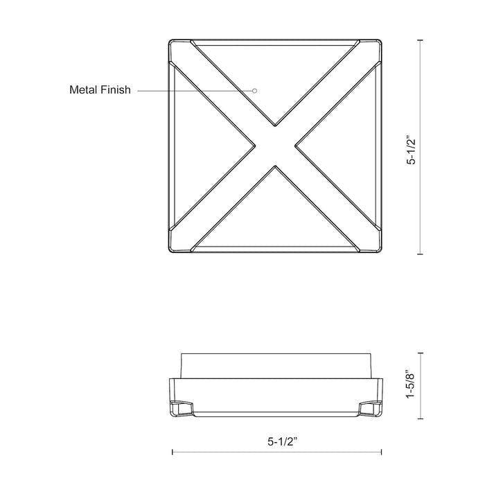 Kuzco Lighting - Tac LED Wall Sconce - EW4306-BK - Canada Light Shop