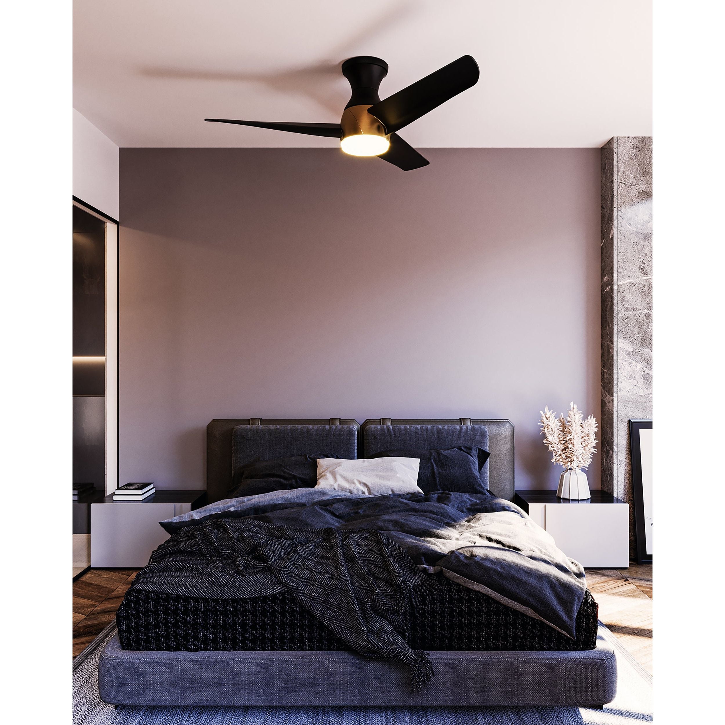 Kuzco Lighting HF91954-BN/MB Thalia Hugger Fan