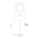 Kuzco Lighting - Brilla LED Table Lamp - TL68211-BK - Canada Light Shop
